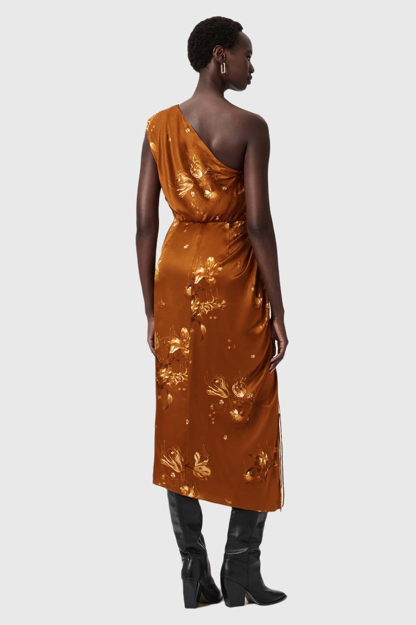 LAURA DRESS ANIA RUST BROWN 2