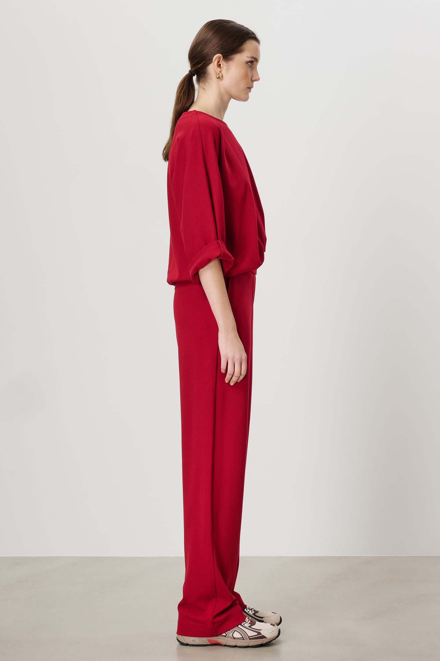 PUNTO CASUAL DRAWSTRING PANTS WILD CHERRY 4