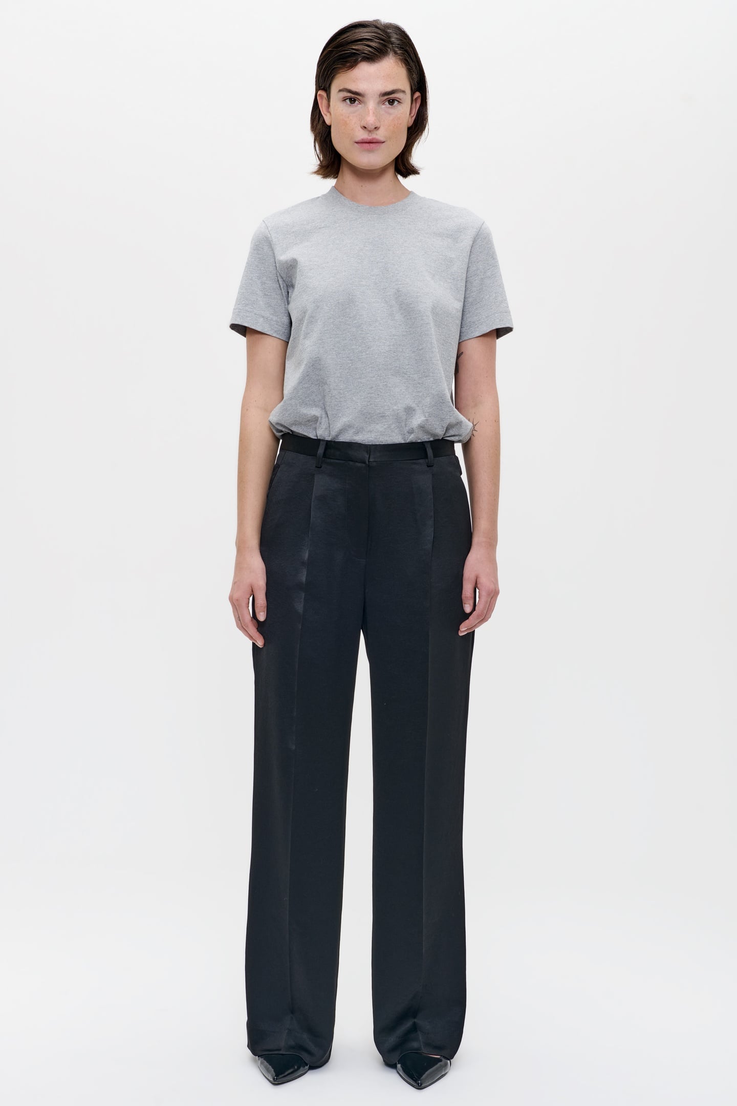SATIN MADISON PANTS BLACK 2