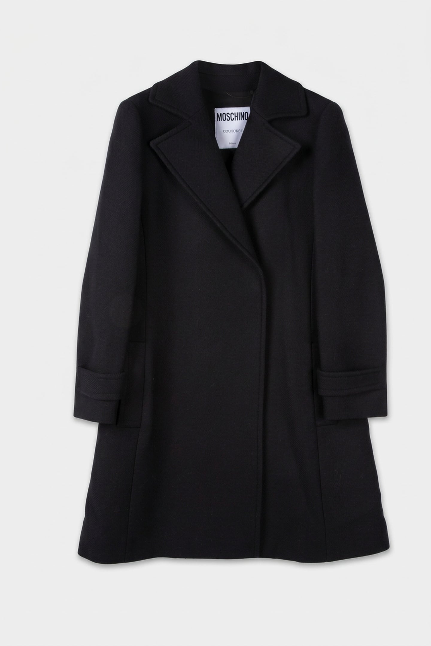 CLOTH COAT WITH BELT BLACK 3