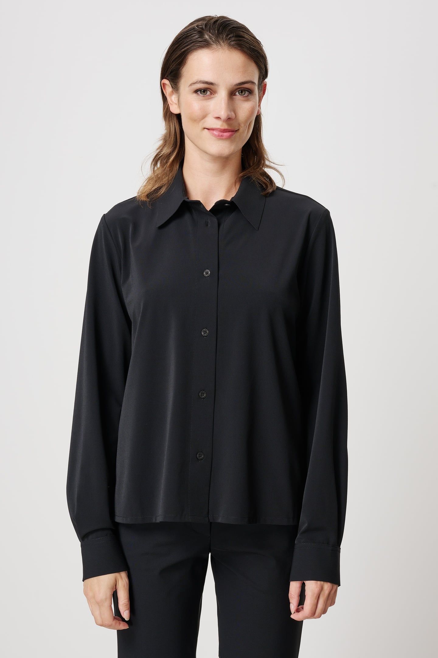 AVON BOXY RIB SHIRT BLACK 2