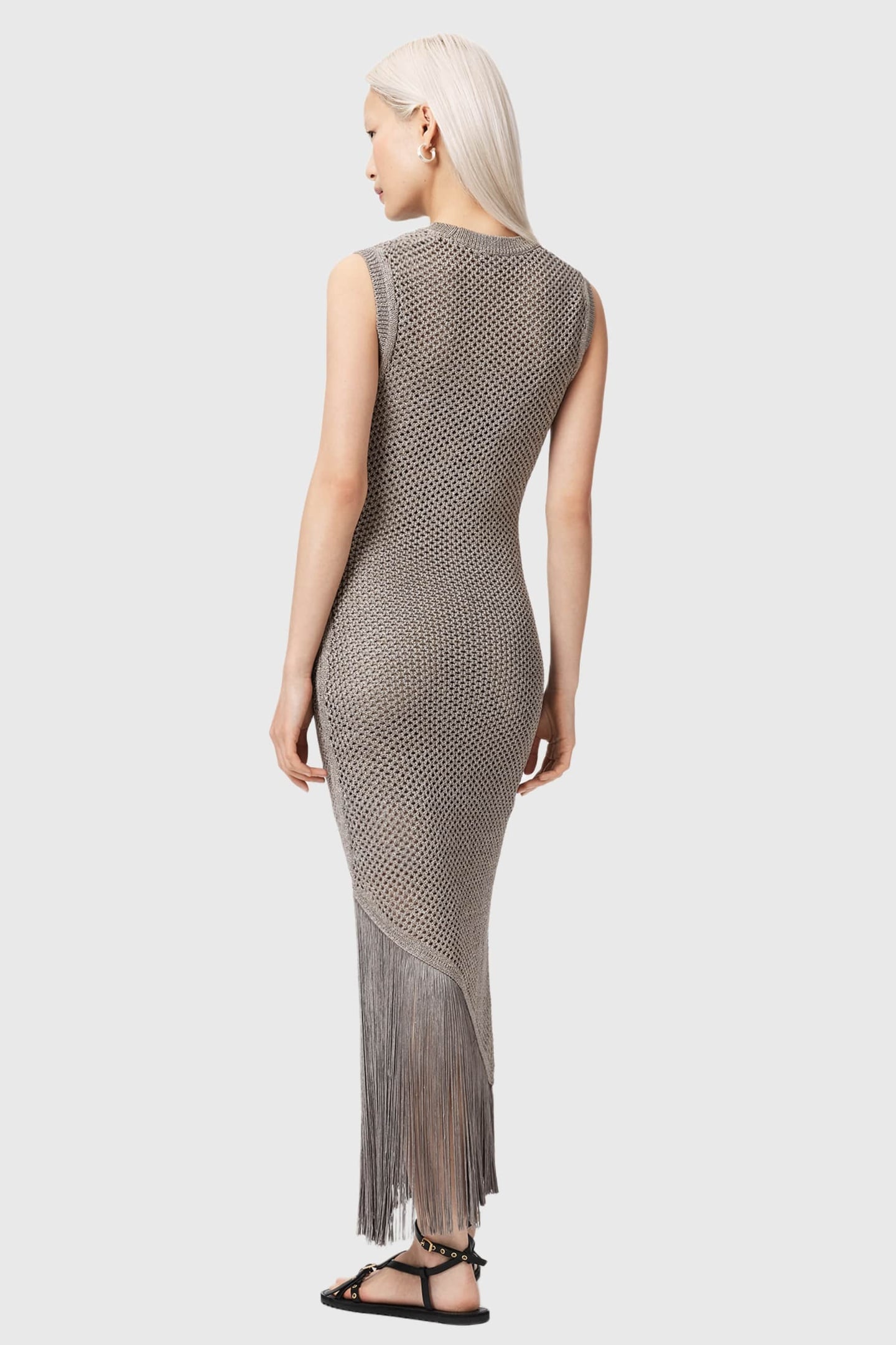 JESSIE SL DRESS PEBBLE GREY 4