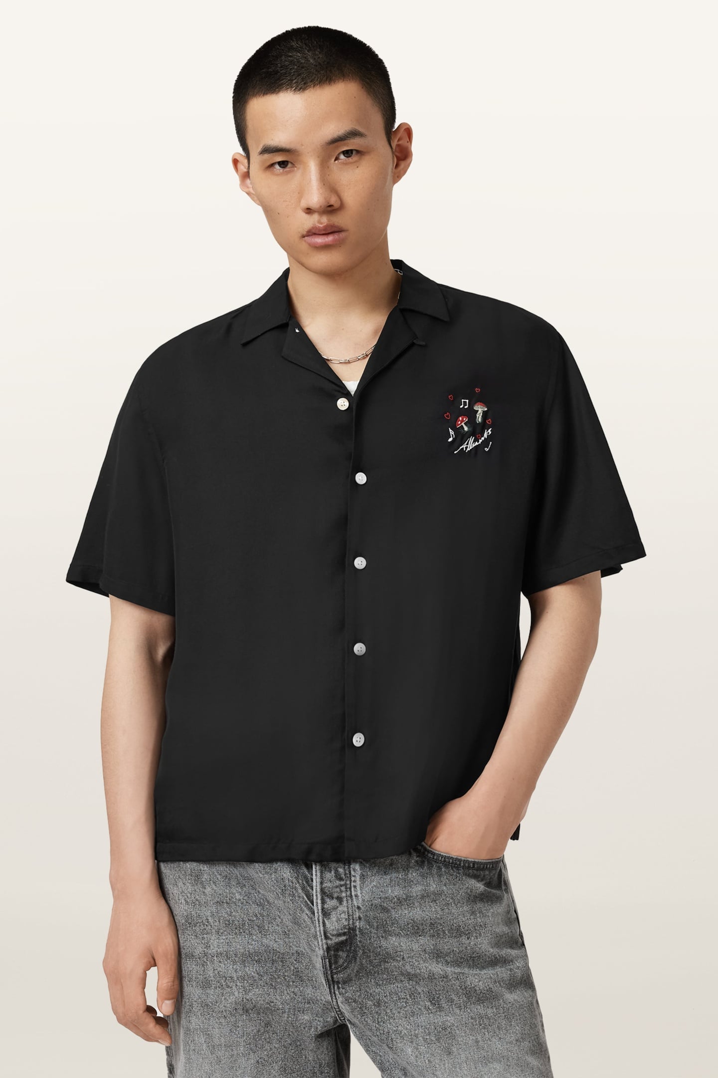 FUNGI SS SHIRT JET BLACK 2