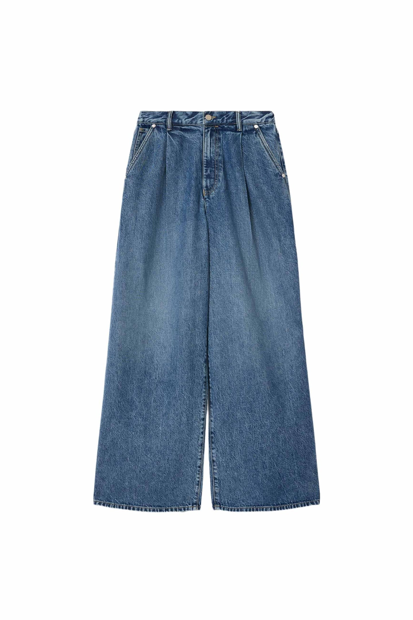 HAZE PLEAT JEAN MID INDIGO 4