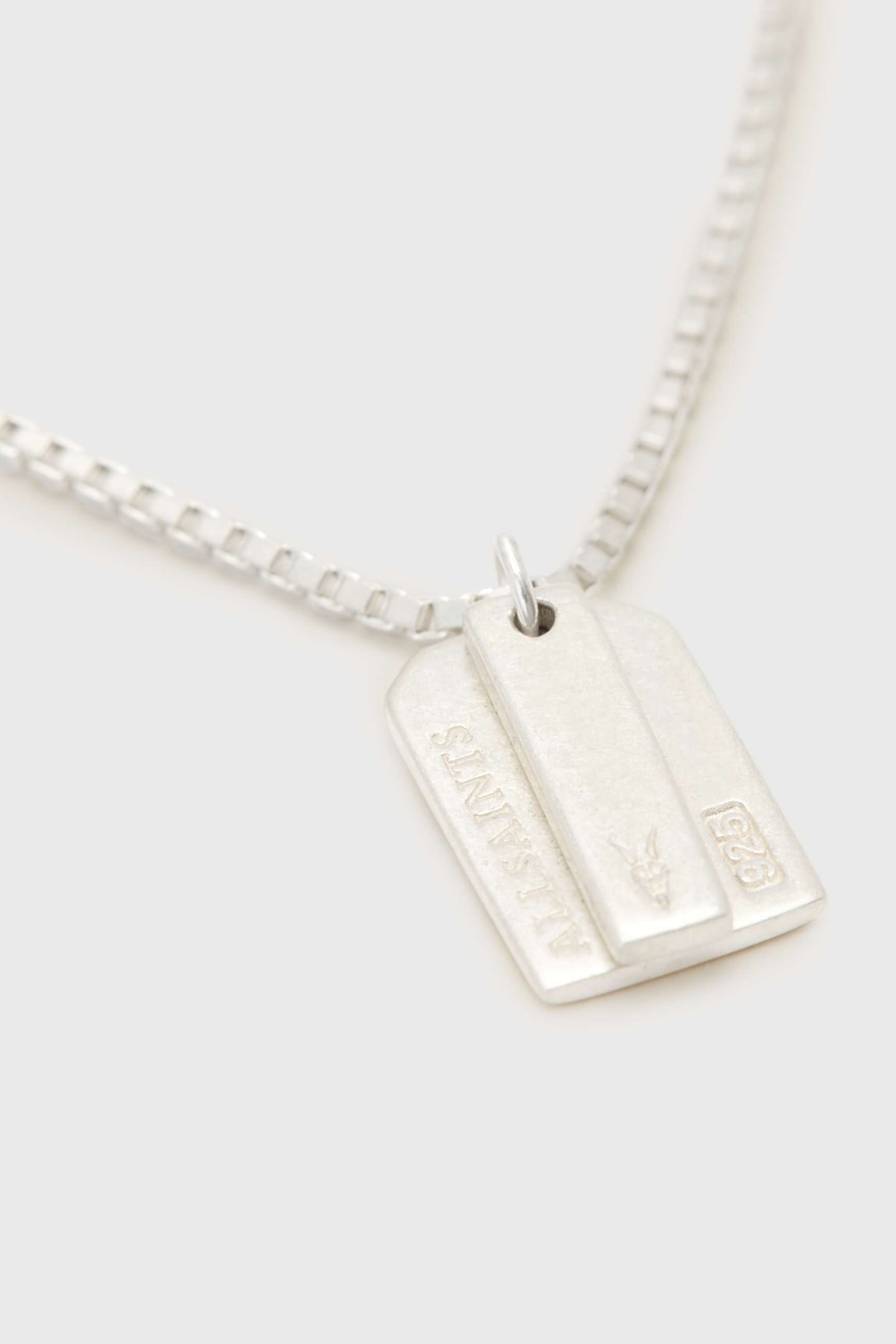 LEOR M TAG NCKLCE WARM SILVER 3