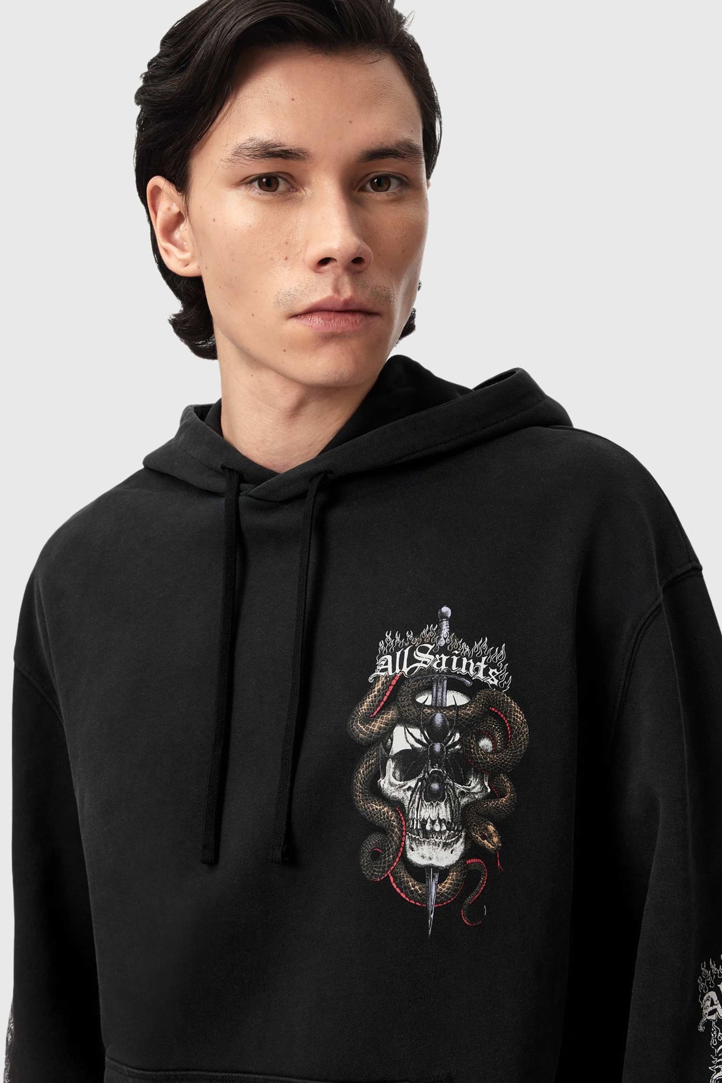 ARAKNID HOODY WASHED BLACK 8