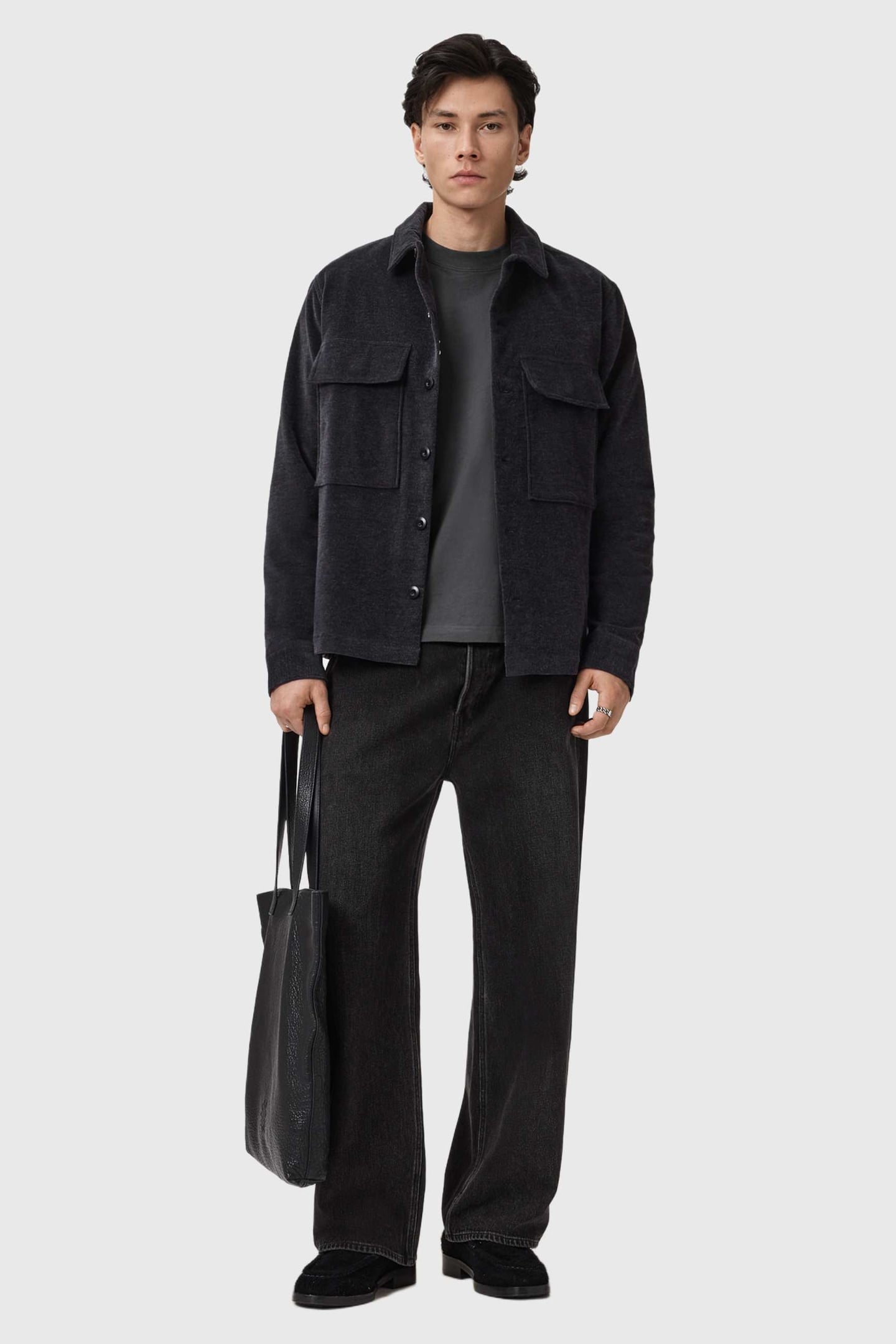 KINDRED LS CREW WASHED BLACK 5