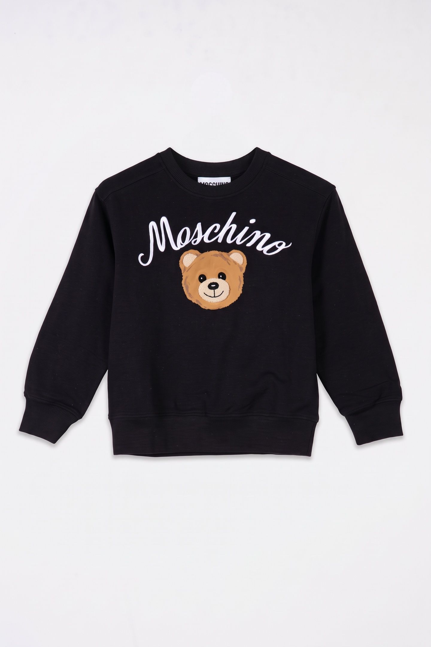 UNISEX MOSCHINO TEDDY BEAR COTTON SWEATSHIRT BLACK 2