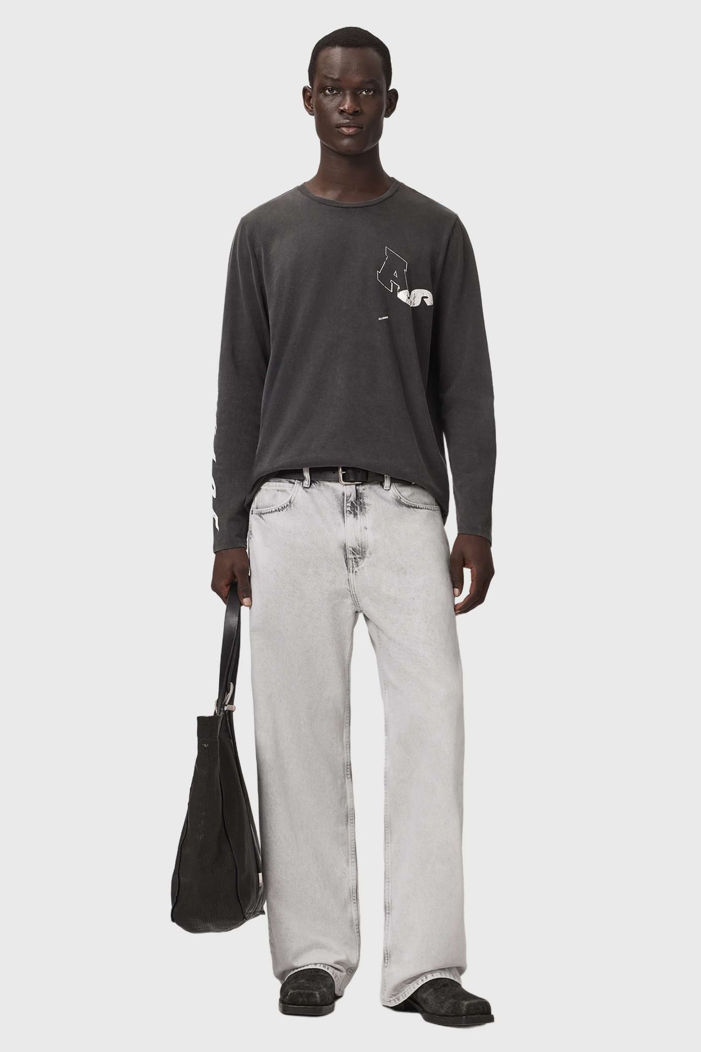 LENNY JEAN BLEACHED GREY 7
