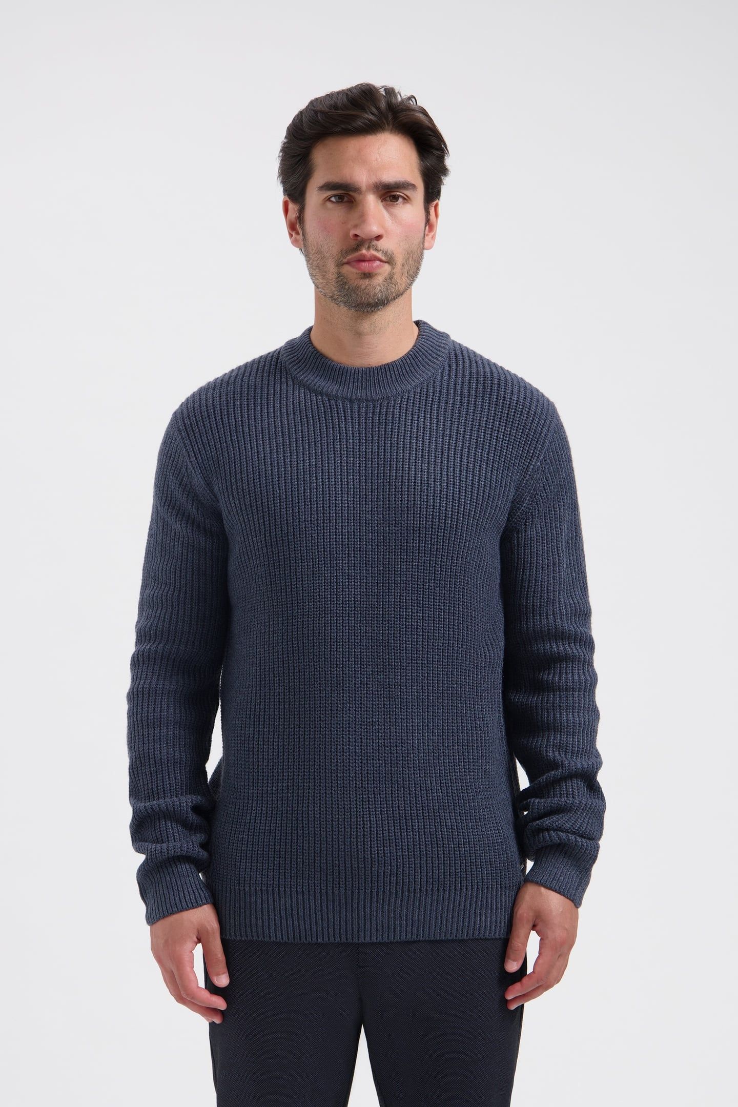 DS_CREW RIBKNIT DK. NAVY DK. NAVY 1