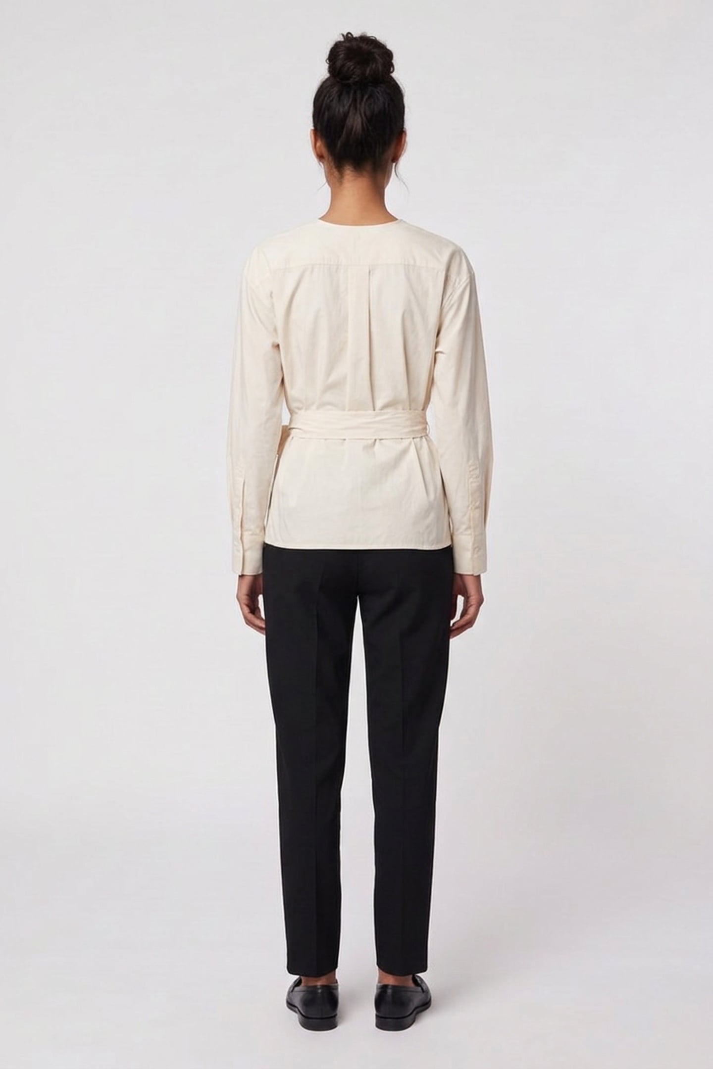 ITHAKA WRAP BLOUSE BEIGE 2