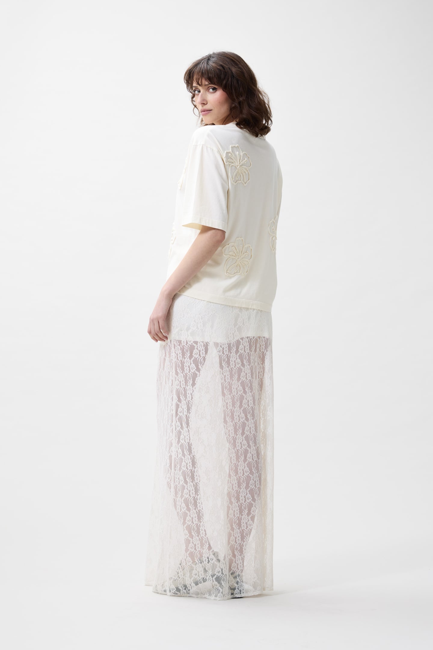 HIBISCUS TSHIRT EGRET 2