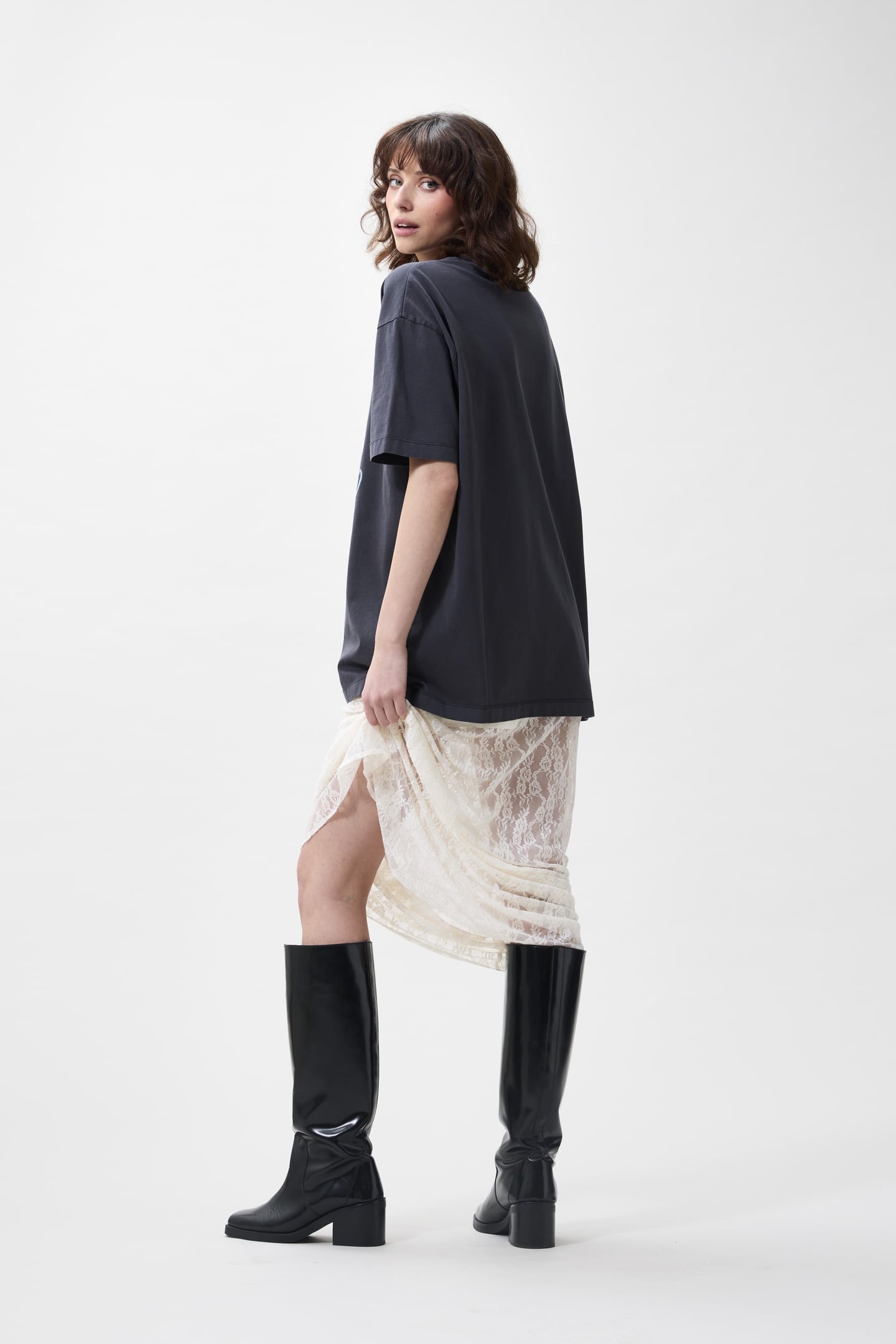 OVERSIZED GRAPHIC TSHIRT DARK GREY 2