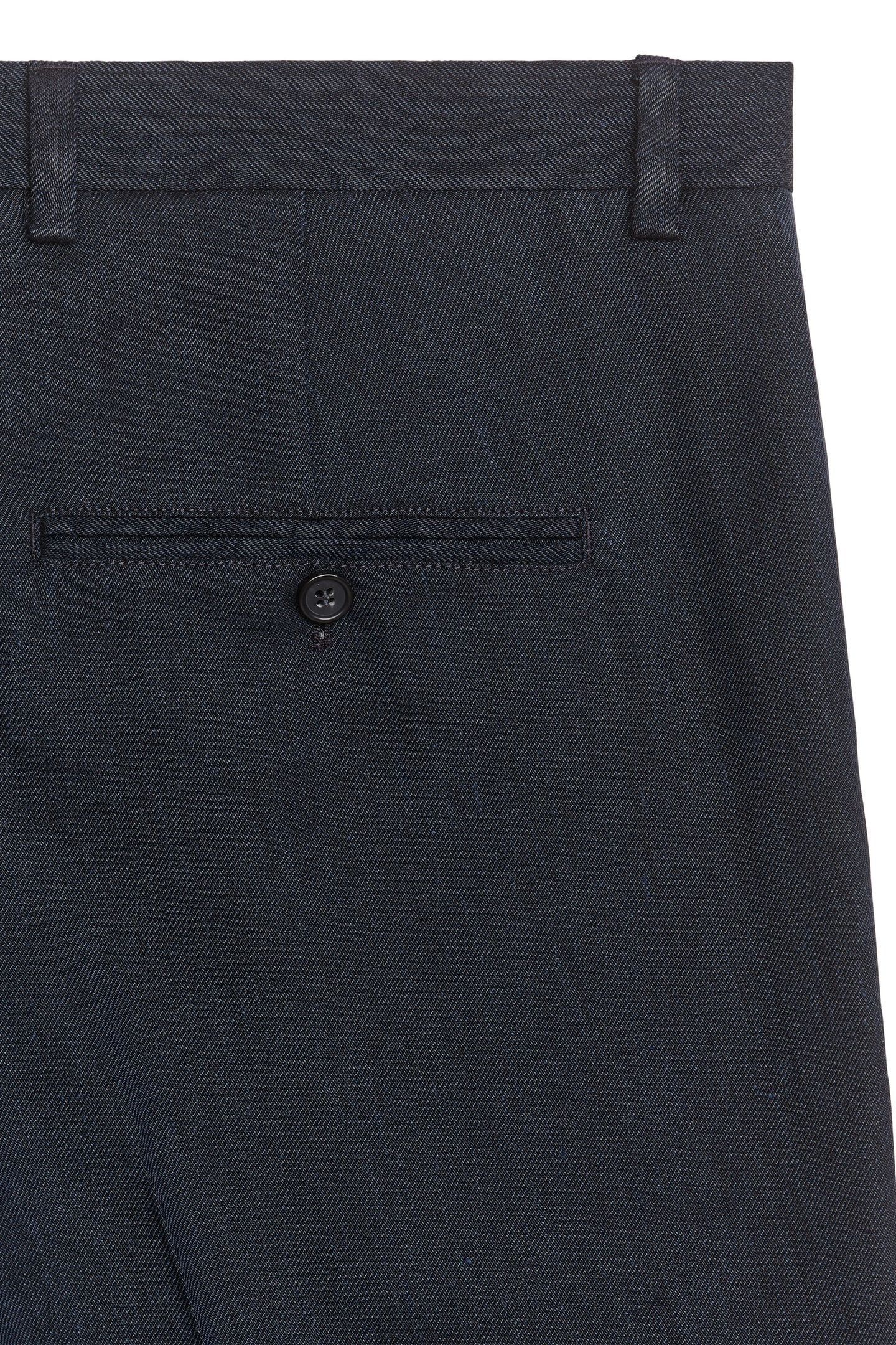 ELDAR COTTON/HEMP TROUSERS BLUE 4