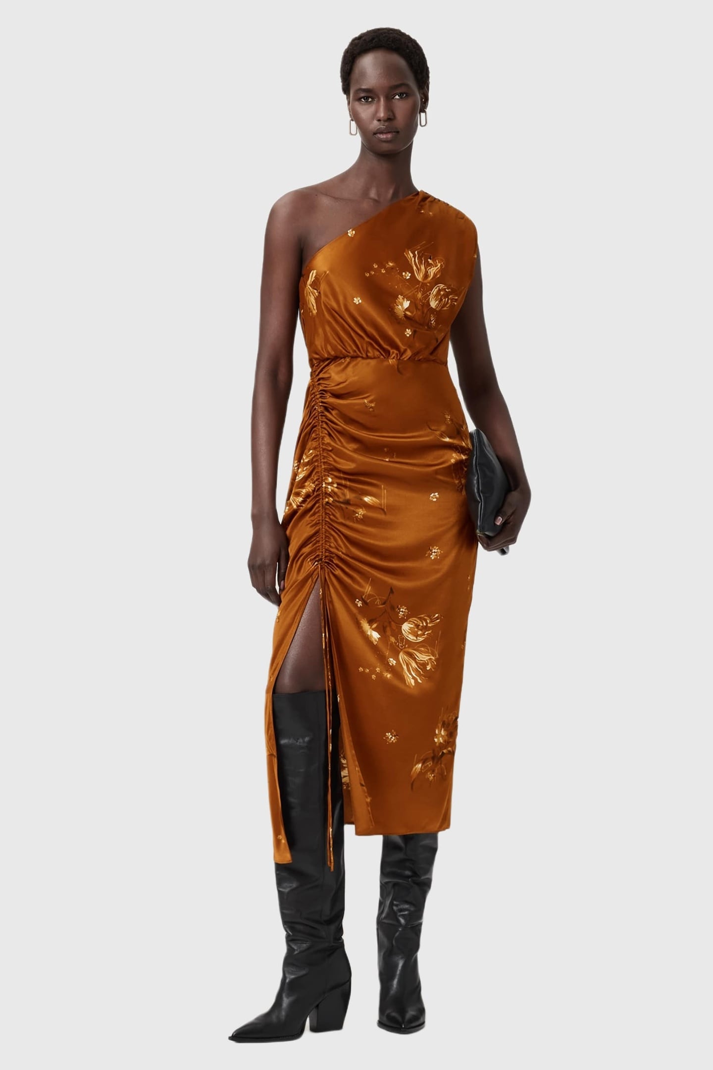 LAURA DRESS ANIA RUST BROWN 5
