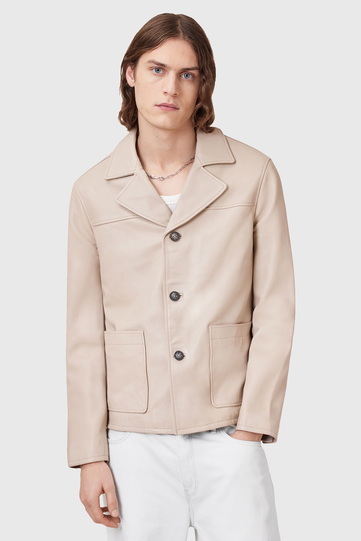 LUCA BLAZER PALE GREY 2