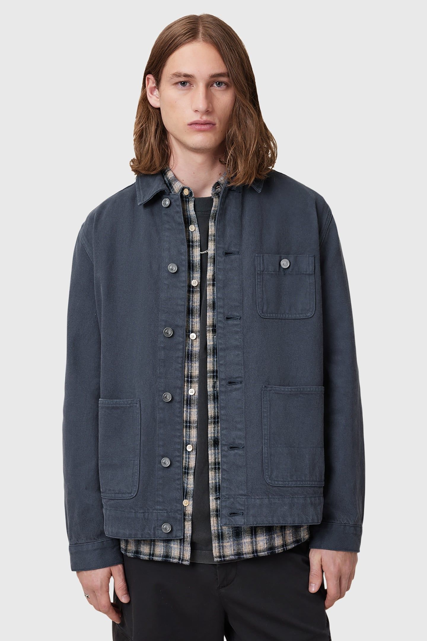 EAVIS CHORE JACKET FOUNTAIN BLUE 6
