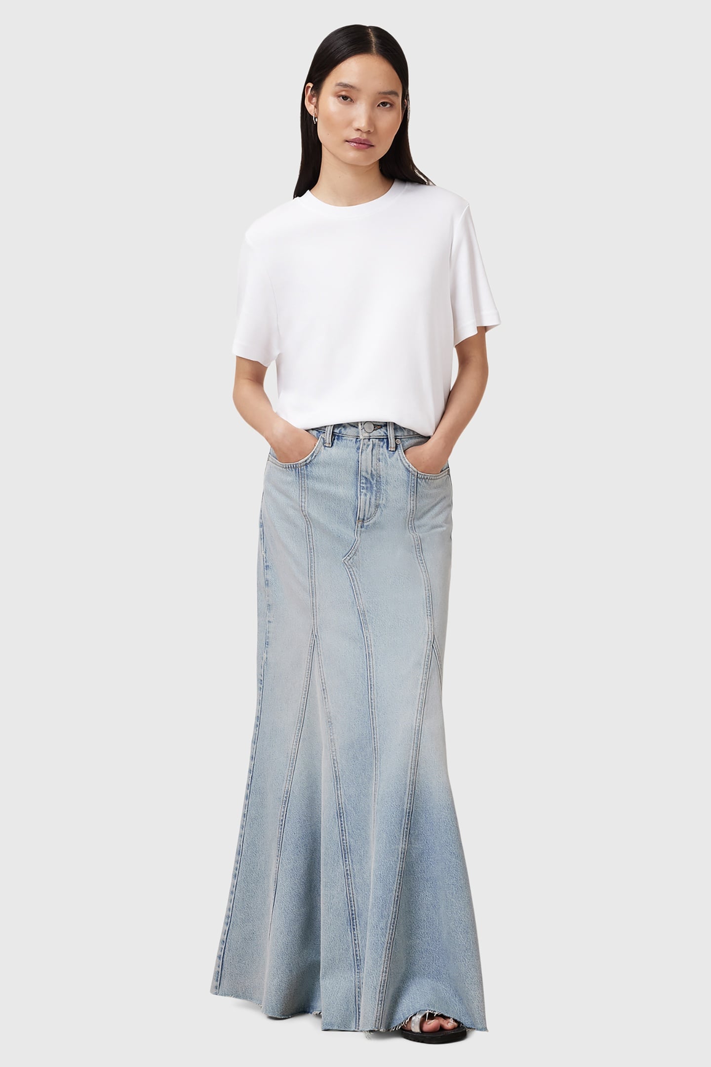 ALMA DENIM SKIRT LIGHT INDIGO 1