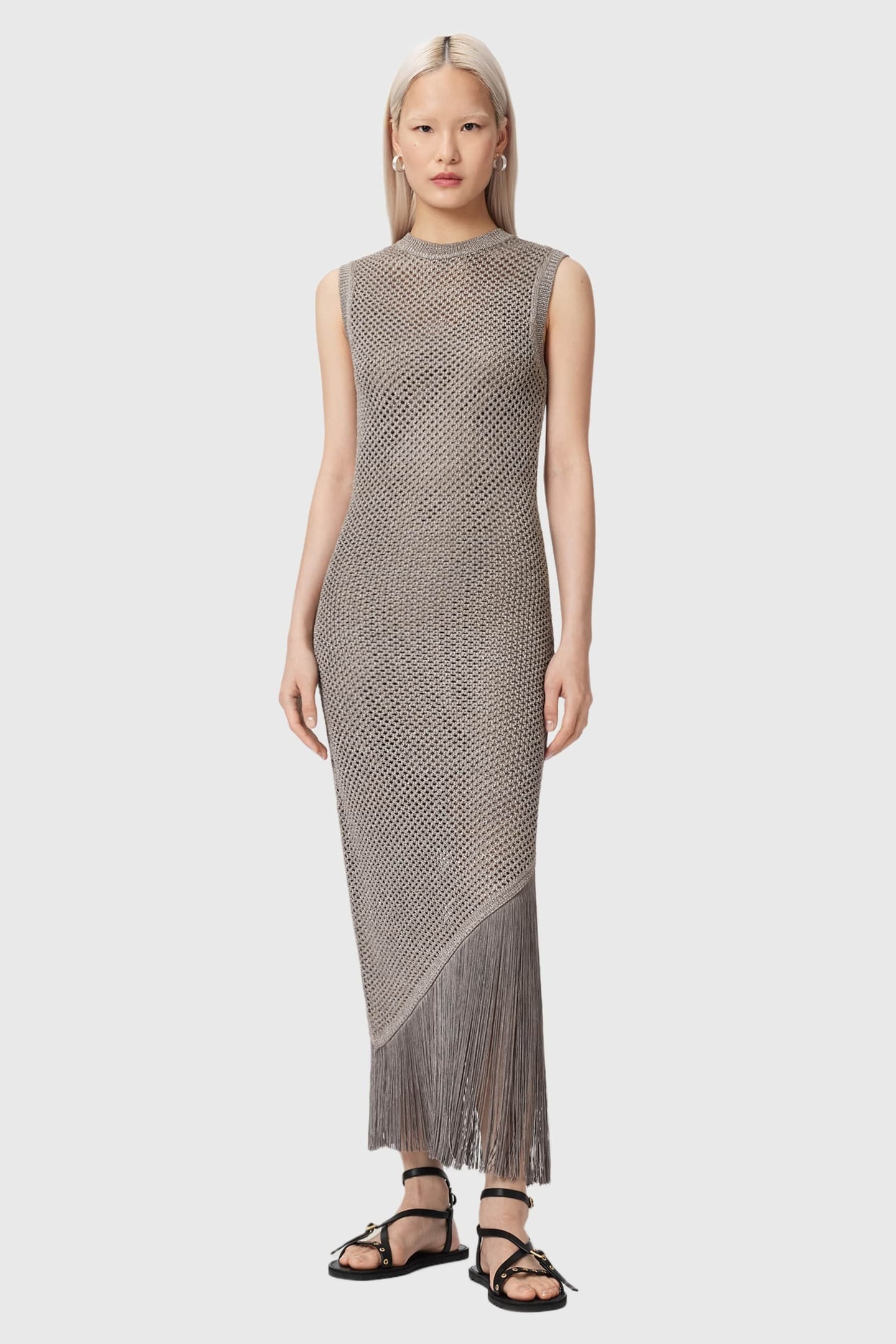 JESSIE SL DRESS PEBBLE GREY 2
