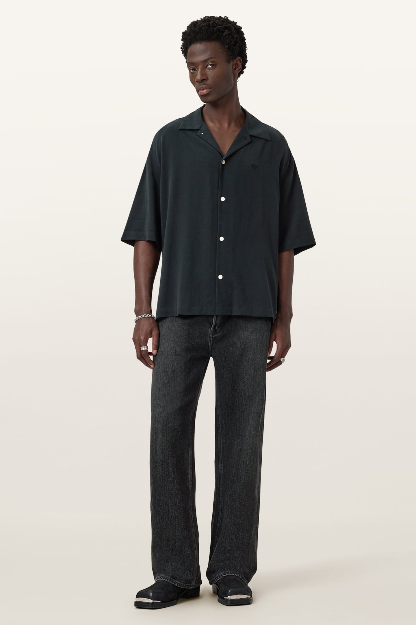 RIALTO SS SHIRT BLAINN BLACK 1