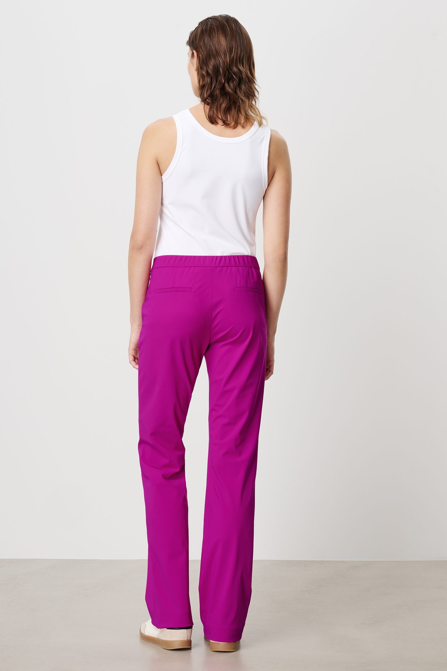 LONG BASIC PANTS WILD BERRY 3