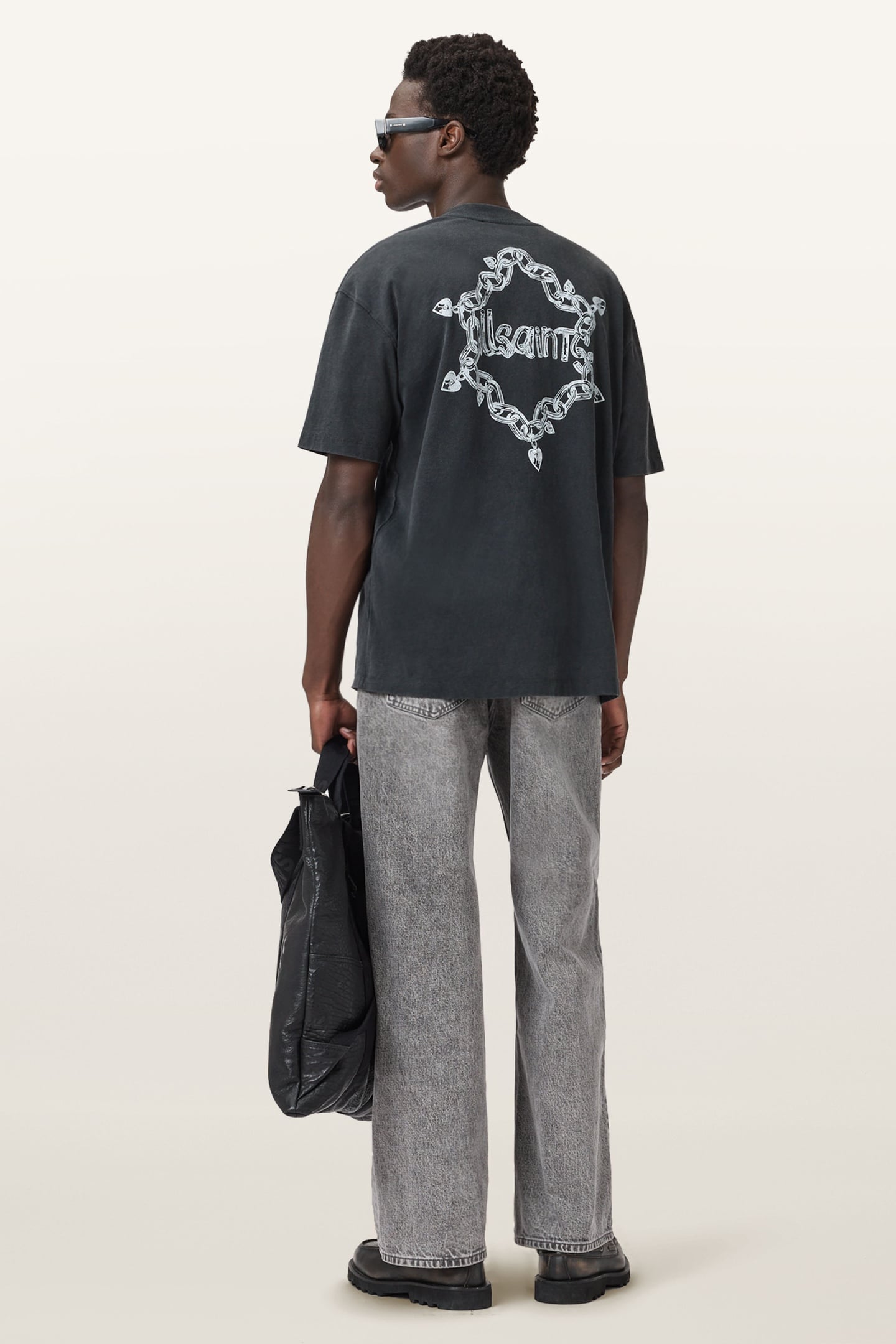 DRIP SS CREW WASHED BLACK 5