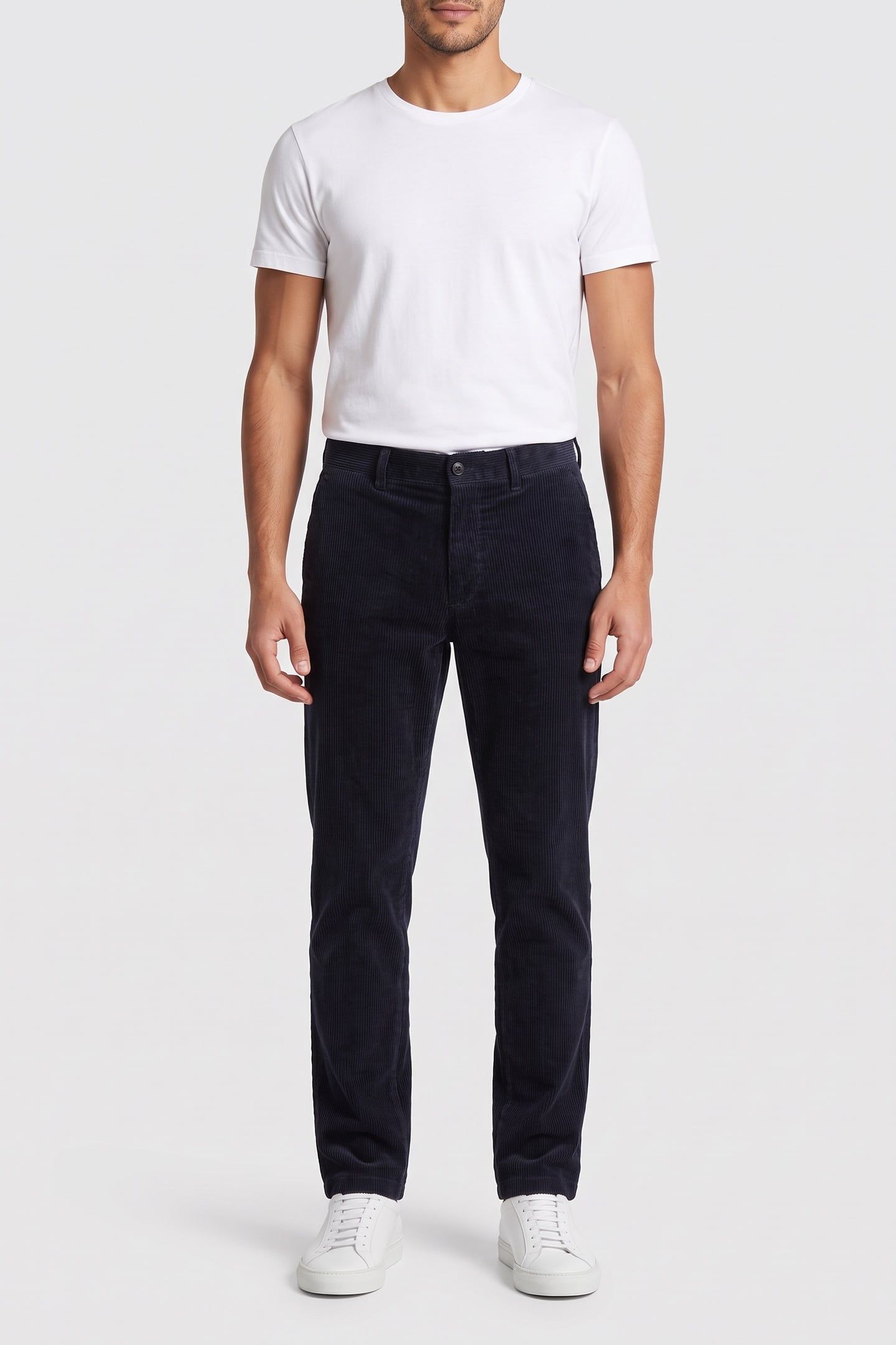 EBBE CORD CHINO BLUE 1