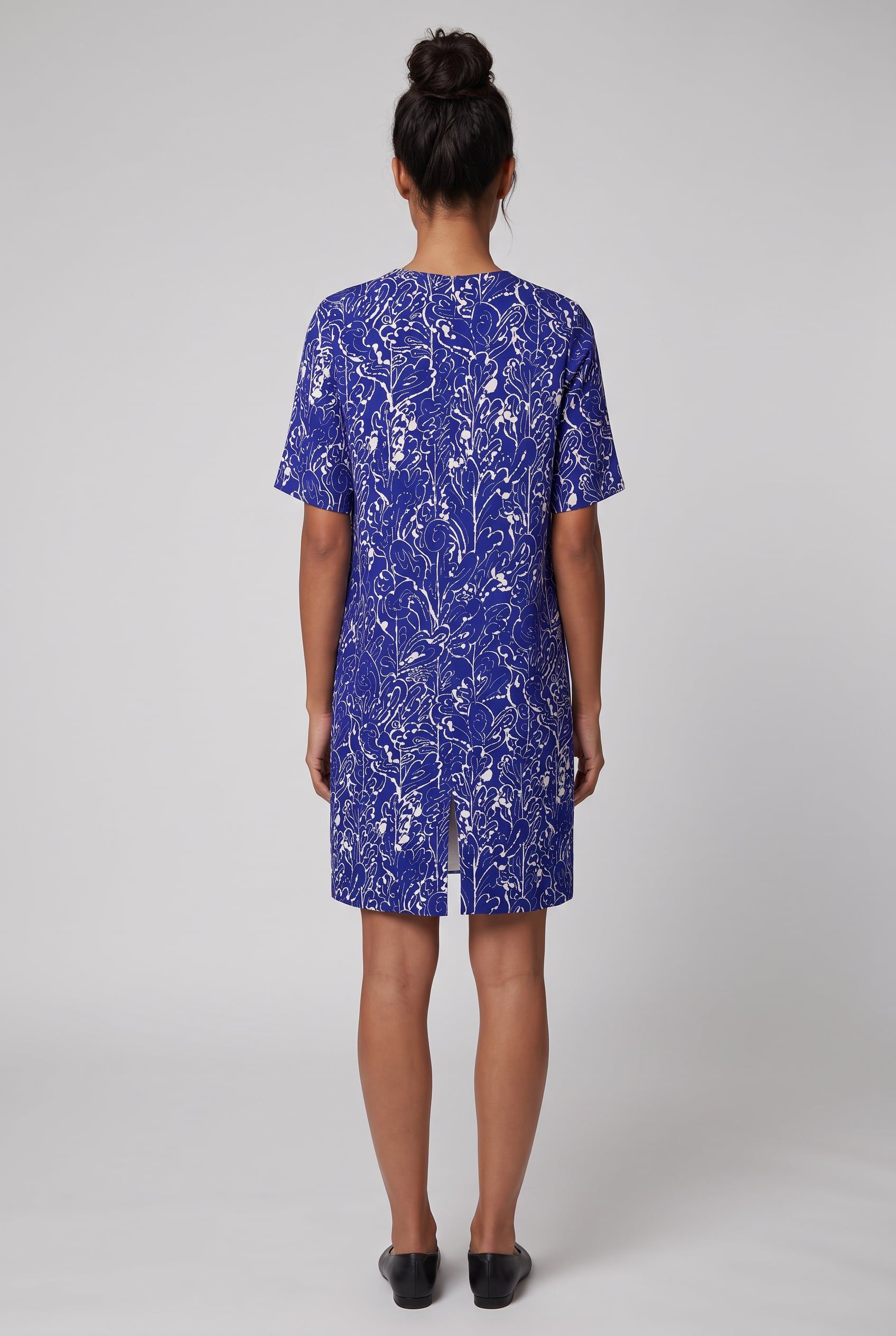 GHENT AOP DRESS BLUE 2