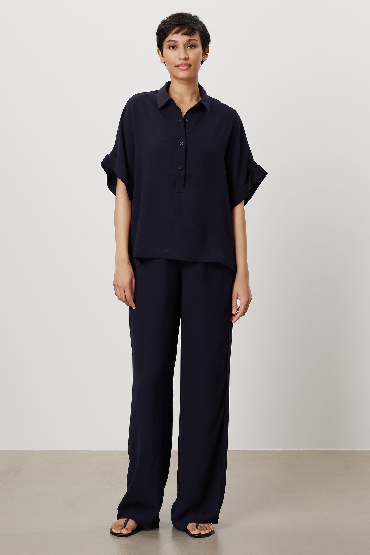 AIDEN POLO TOP INK BLUE 2