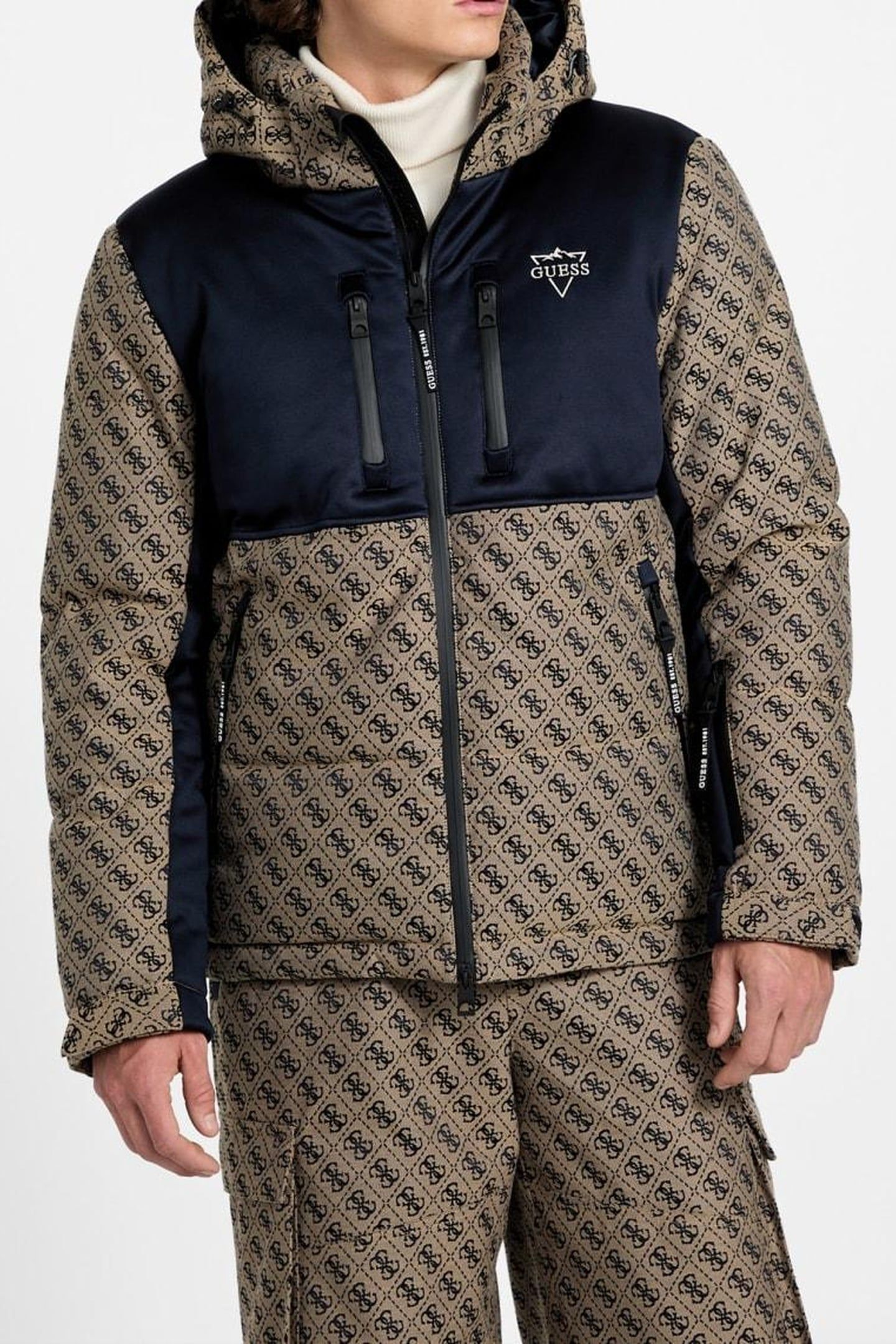 SKI JACKET SAND 4G LOGO COMBO 1