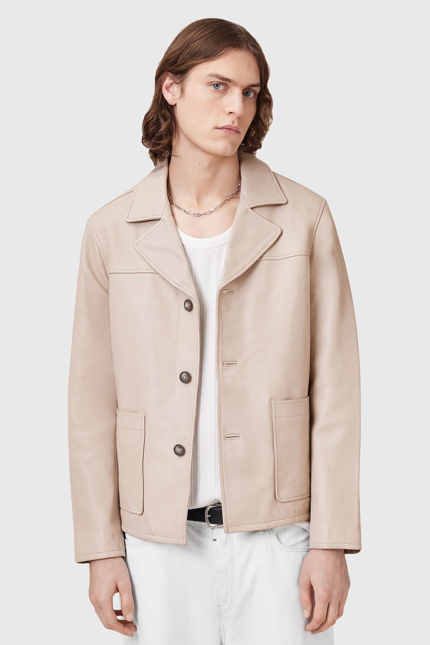 LUCA BLAZER PALE GREY 6