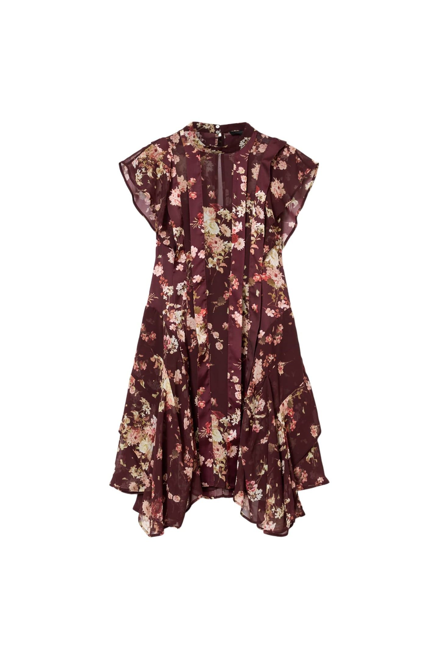 FLEUR DRESS ARMADA WINE RED 4