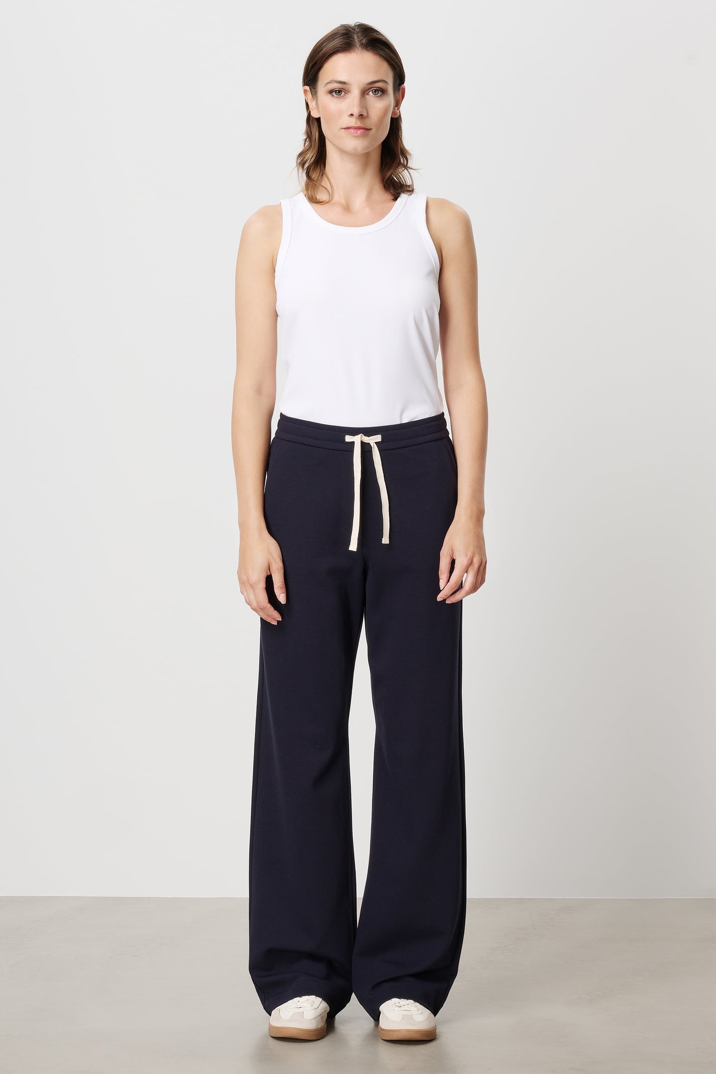 PUNTO CASUAL DRAWSTRING PANTS INK BLUE 1