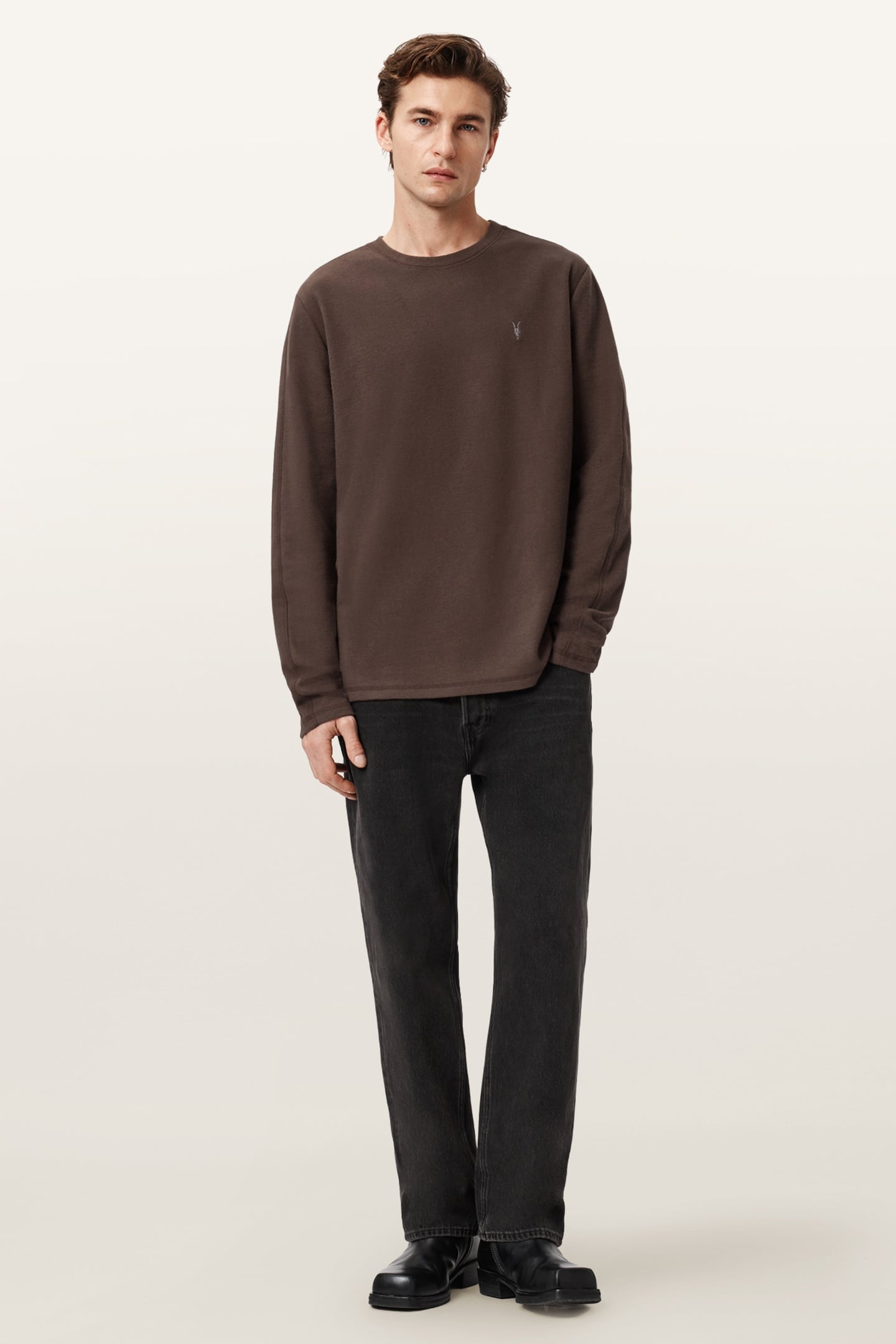 ROWE LS CREW BITTER BROWN 1