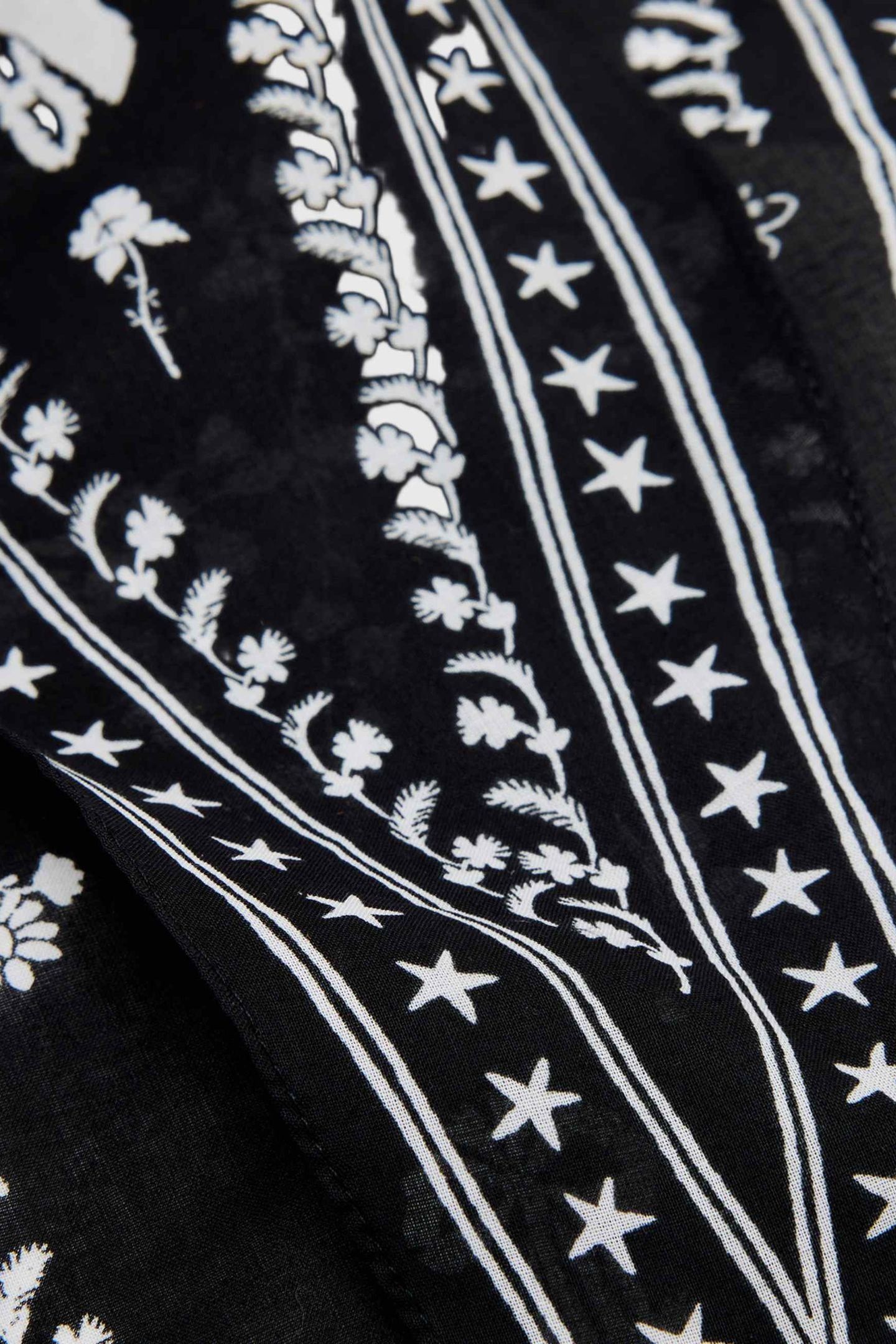 FLEUR DIAMOND SCARF BLACK 5