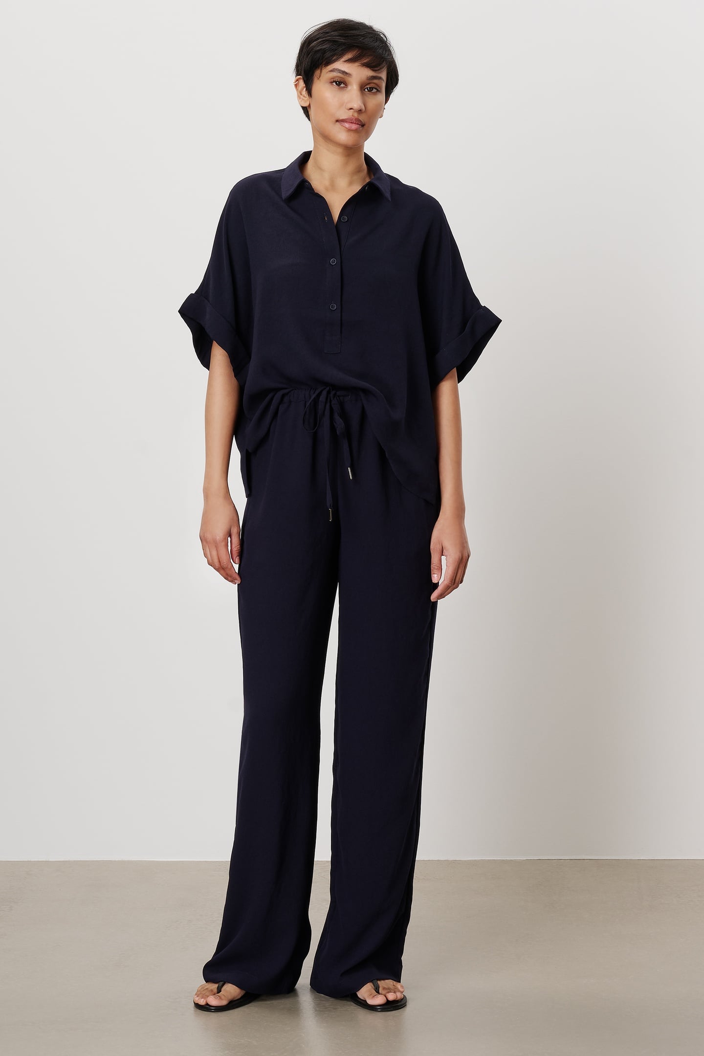 AIDEN POLO TOP INK BLUE 1