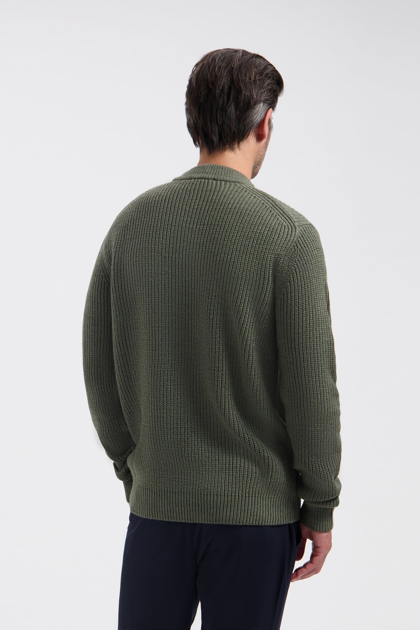 DS_CREW RIBKNIT DARK ARMY DARK ARMY 2