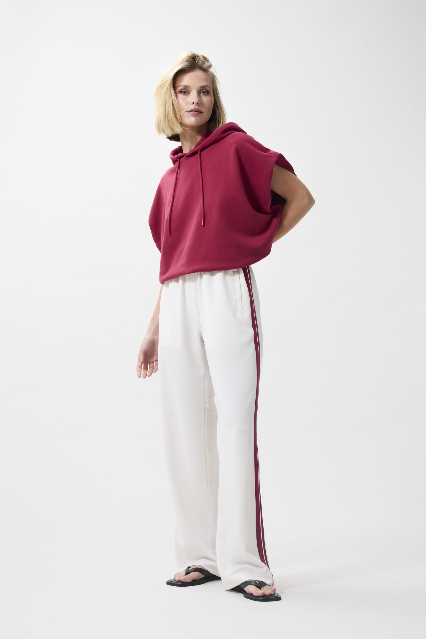 TRACKSUIT TROUSERS EGRET 1