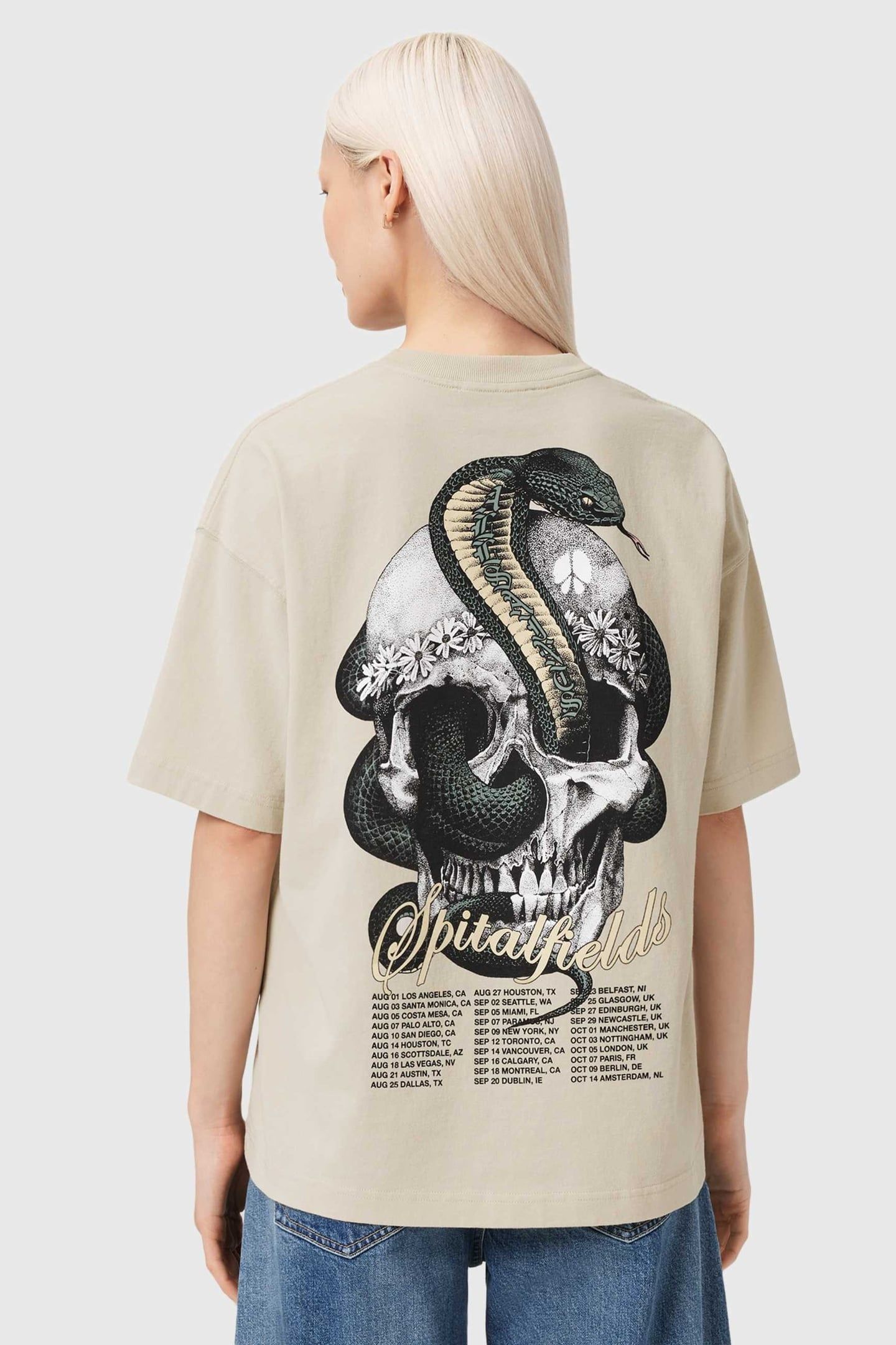 SNAKEHEAD ETTA TEE ALMOND WHITE 3