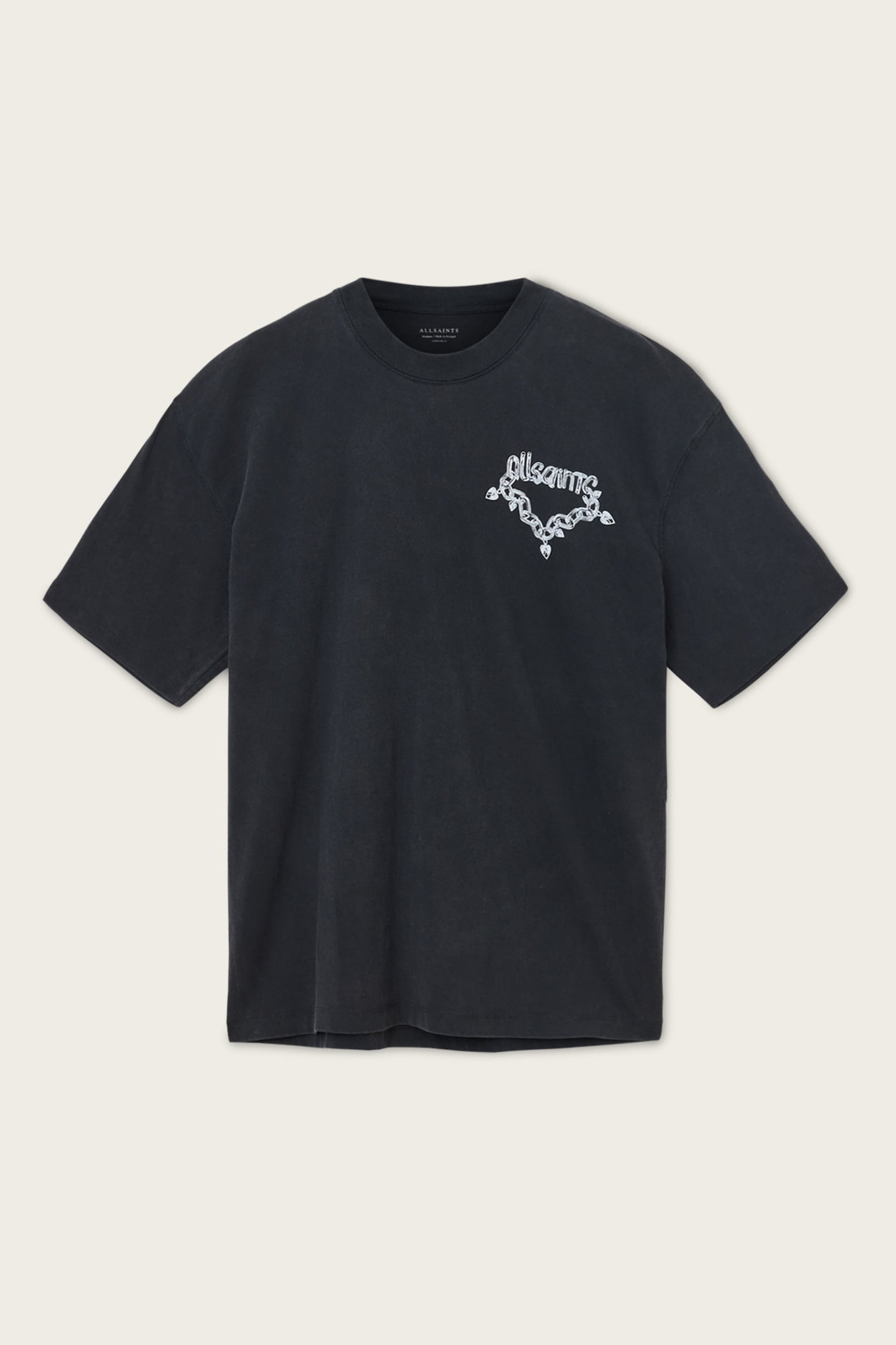 DRIP SS CREW WASHED BLACK 6
