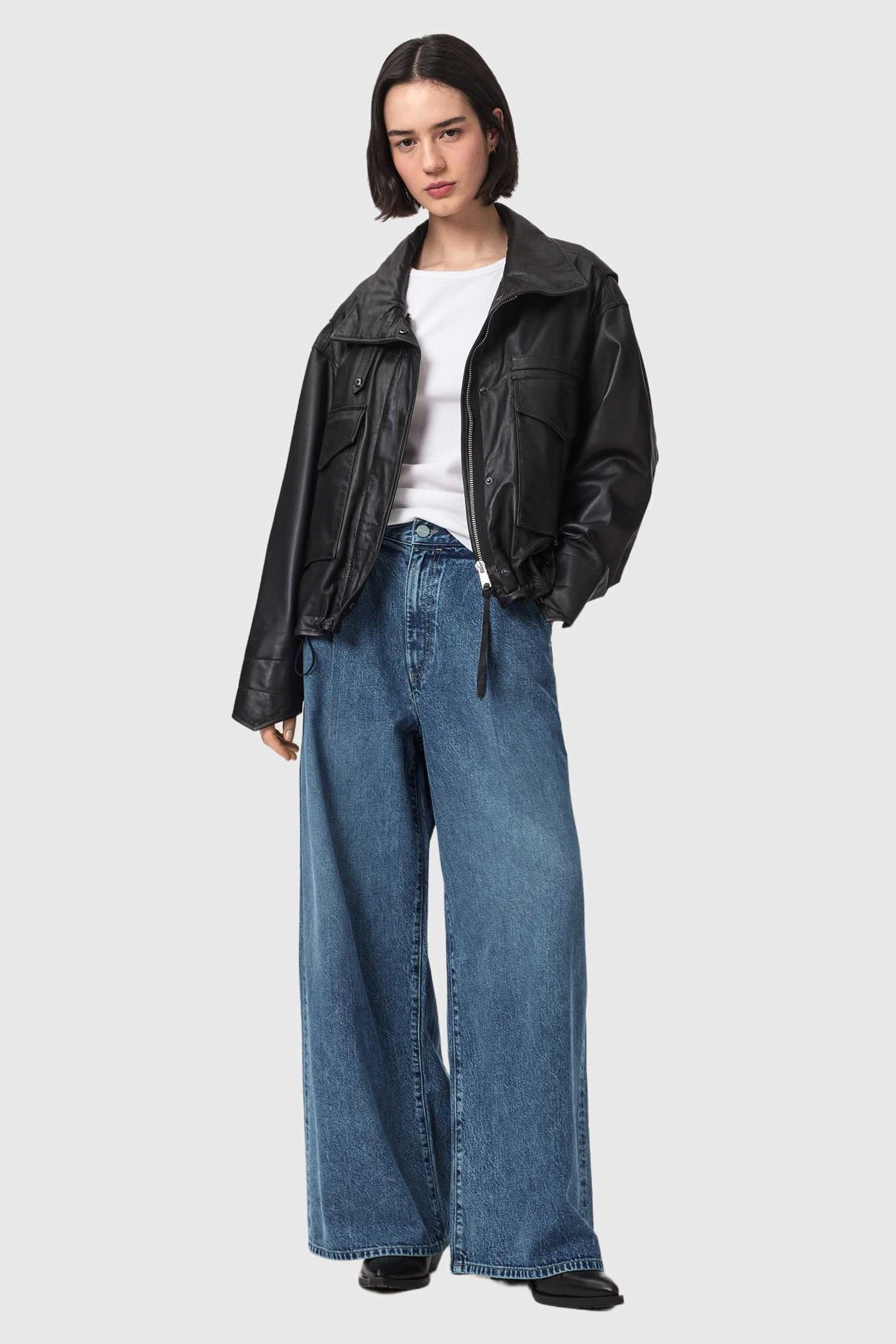 HAZE PLEAT JEAN MID INDIGO 5