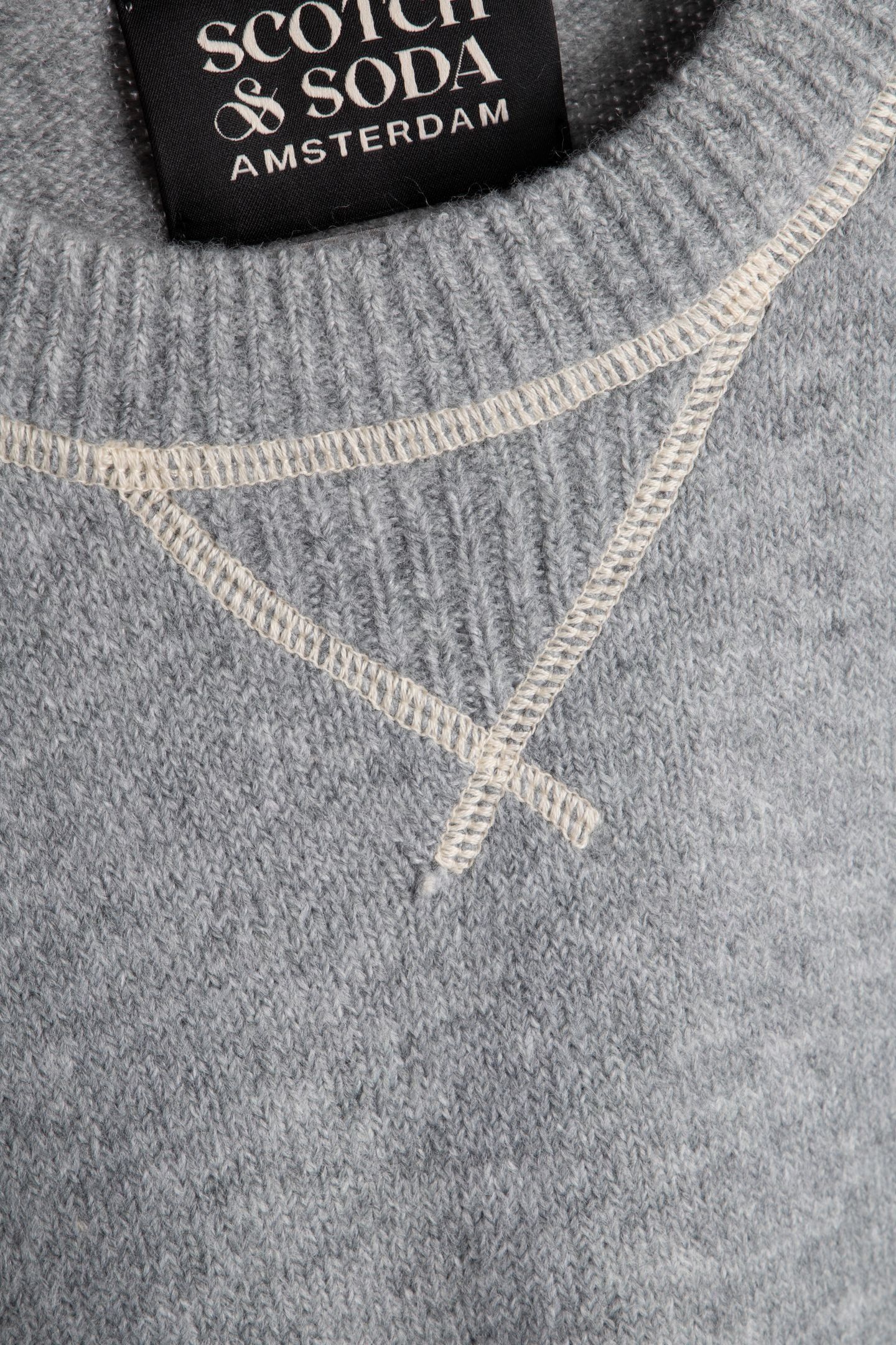 SOFT KNIT CREW NECK REGULAR-FIT PULLOVER MID GREY MELANGE 4