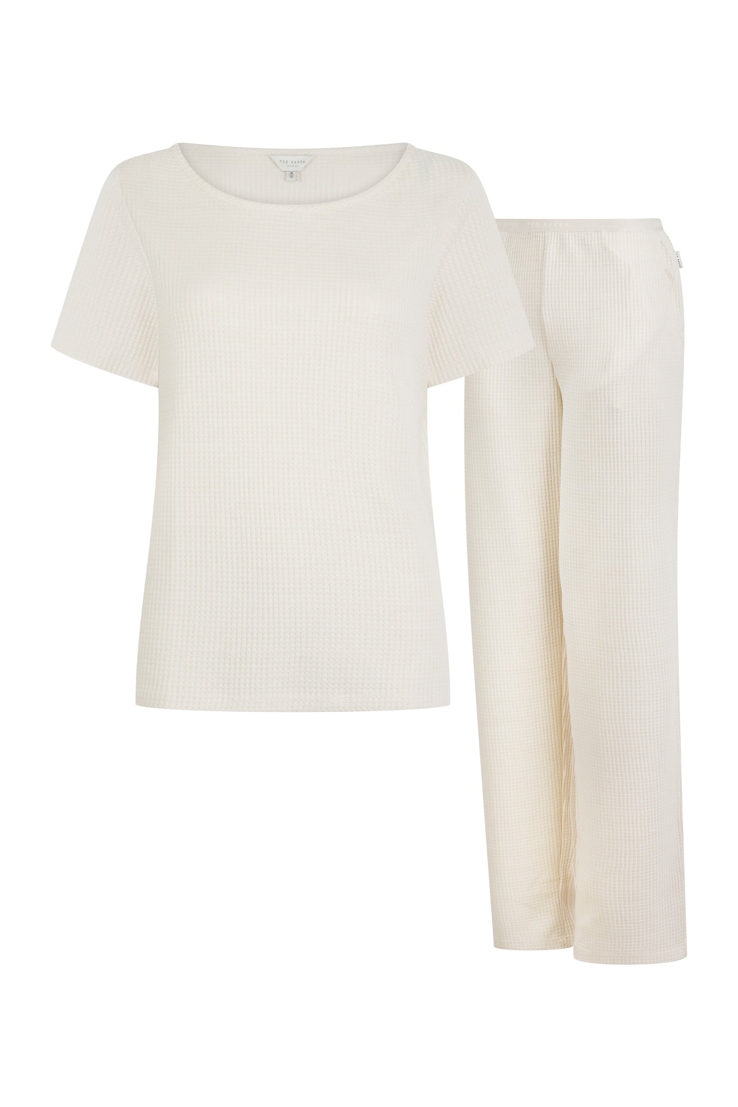 MEADOW JERSEY TRADITIONAL PJ SET ANTIQUE WHITE MARL 3