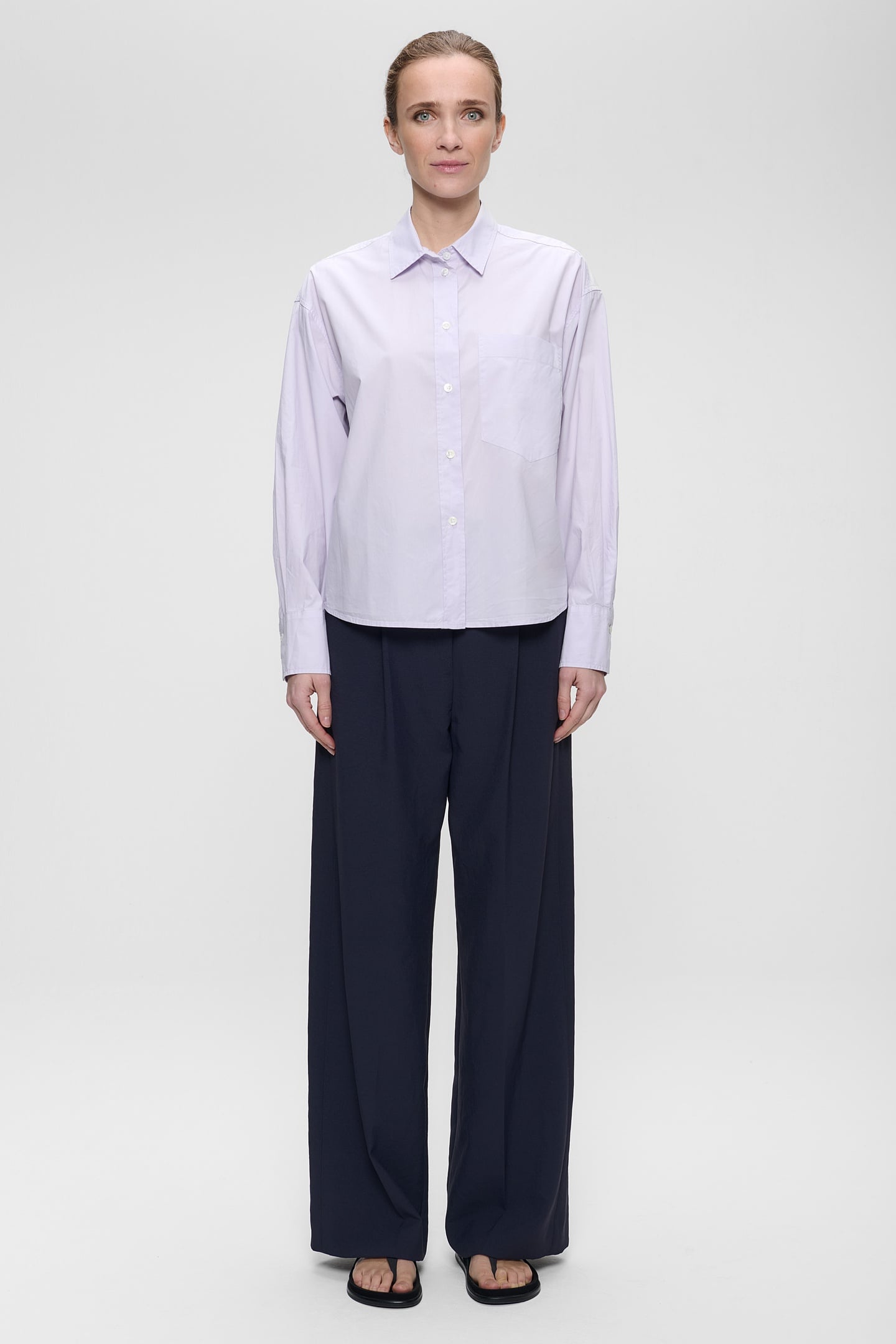 PAPER COTTON LONG SLEEVE SHIRT LUPINE 1