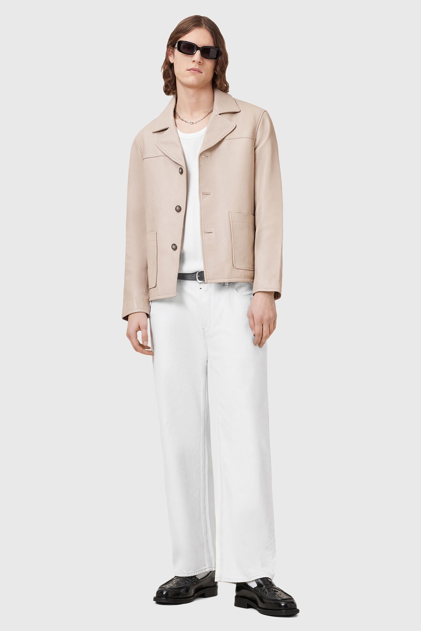 LUCA BLAZER PALE GREY 1