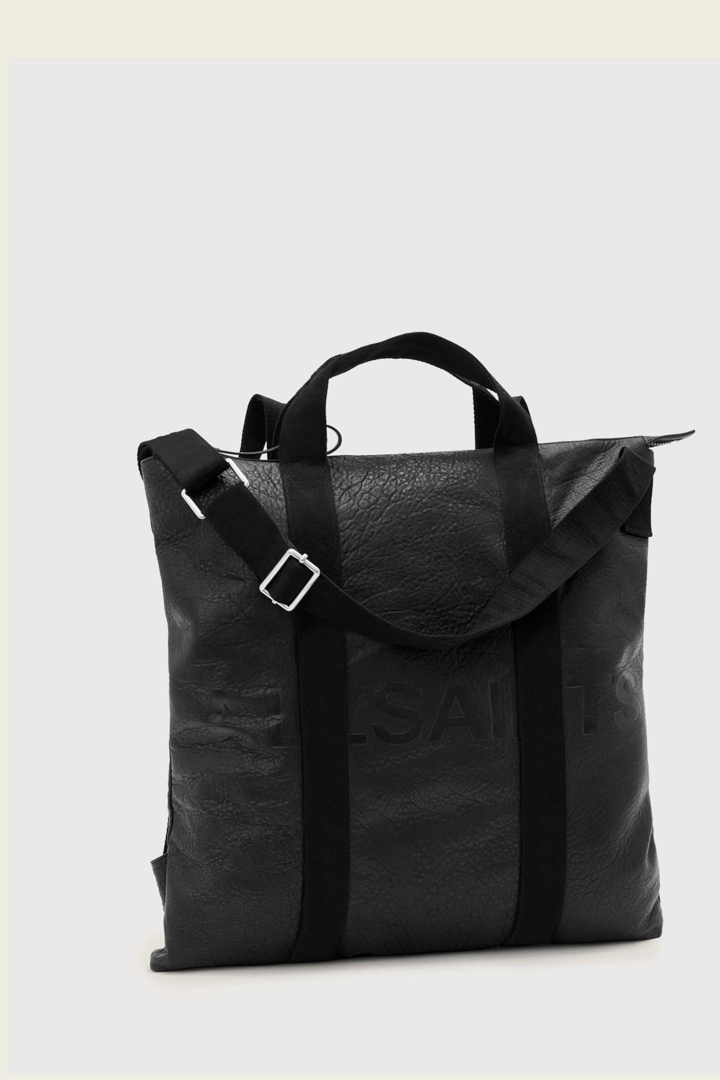 KEI LEATHER BACKPACK BLACK 2