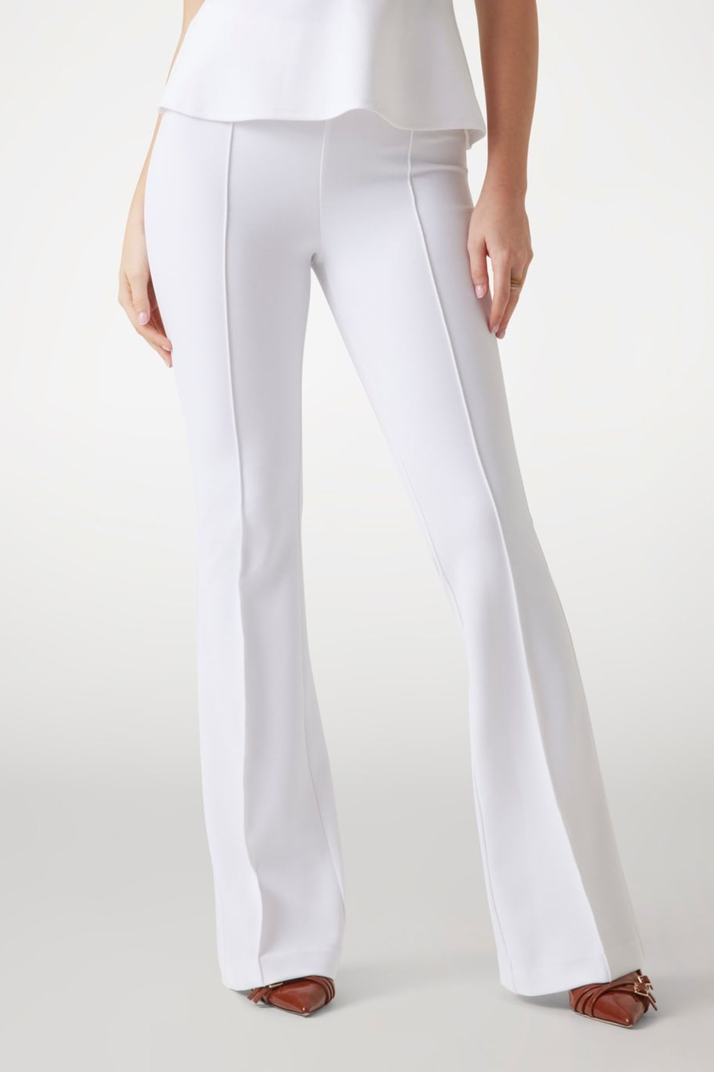 NEW FLARED EVELINA P PURE WHITE 1