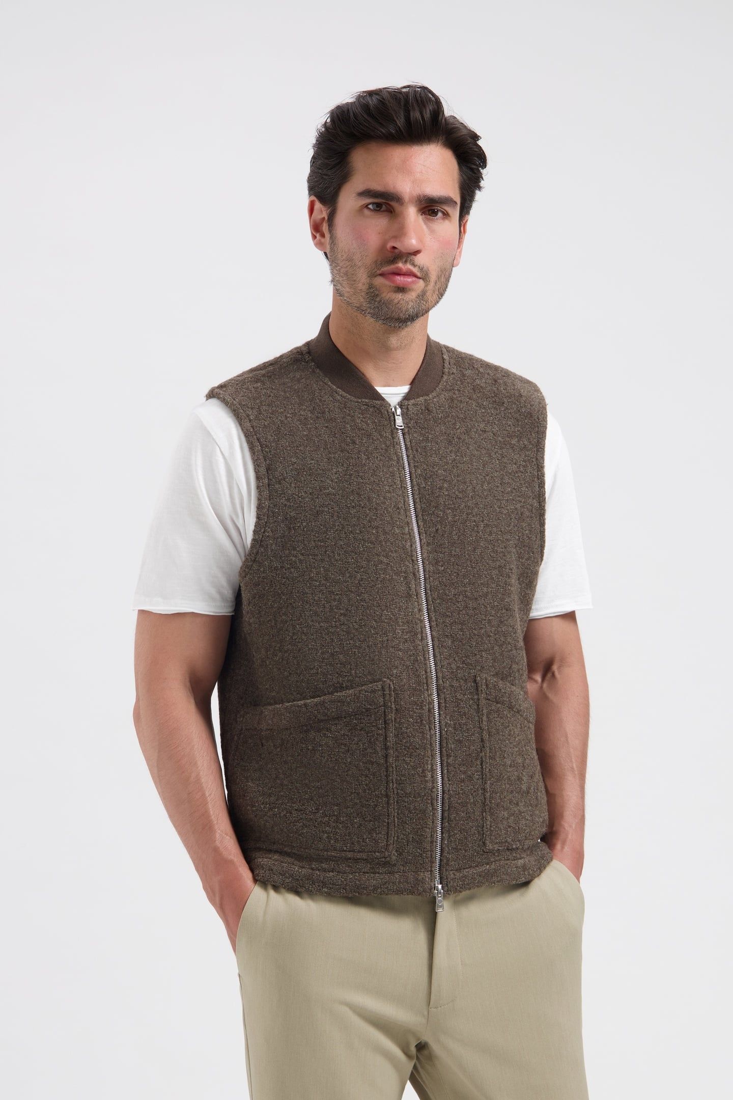 DS_NILS GILET VINTAGE KHAKI VINTAGE KHAKI 2