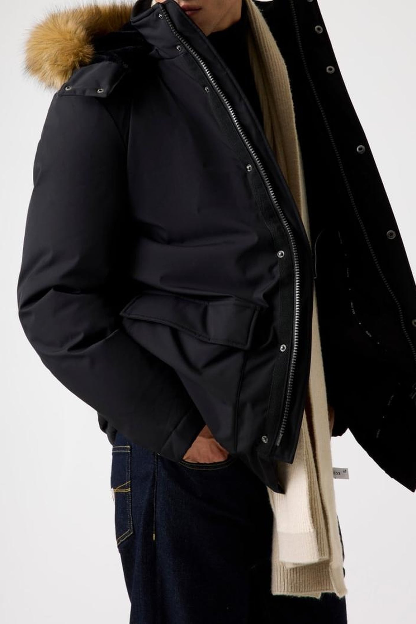REAL DOWN PARKA JET BLACK A996 5
