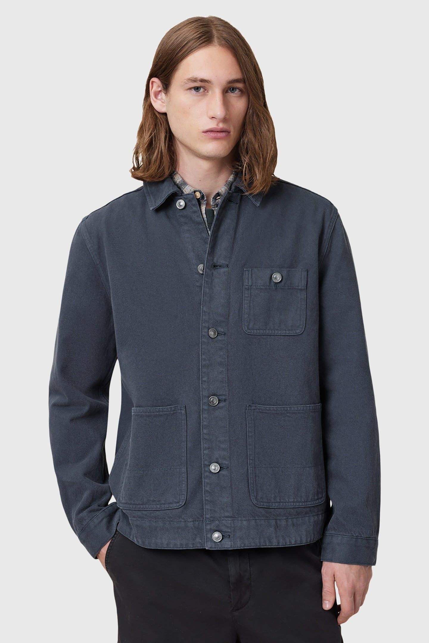 EAVIS CHORE JACKET FOUNTAIN BLUE 2